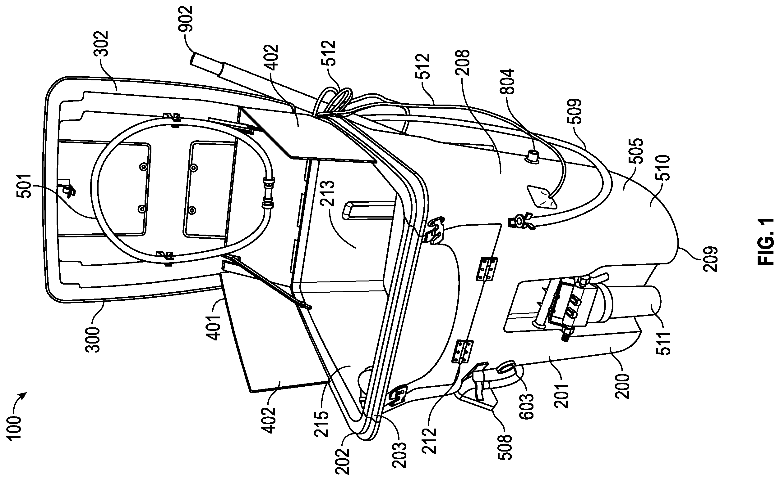 Patent US12377446 — Pool filter cleaning system and related method — Figure 1