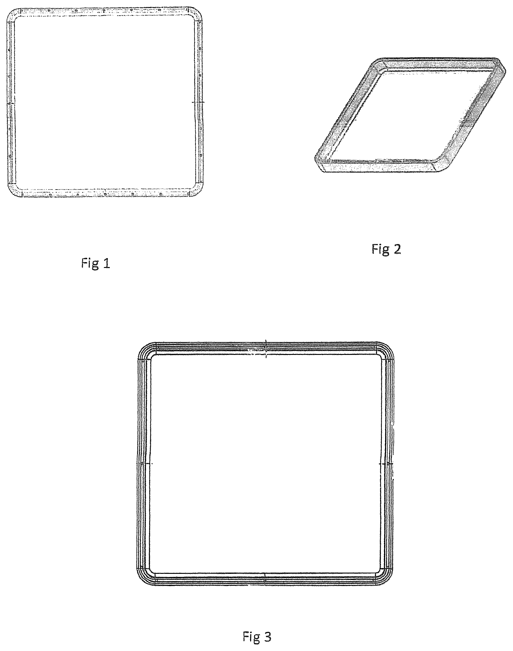 Patent US12377450 — Flexible tray or mat with universal application — Figure 1