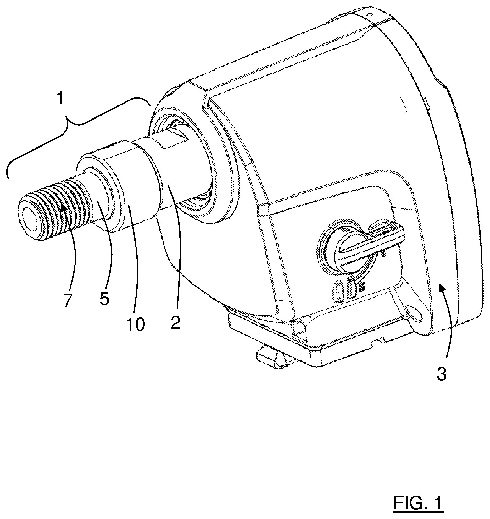Patent US12377472 — Tool holding arrangement, thread insert, rotatable shaft and drill unit — Figure 1