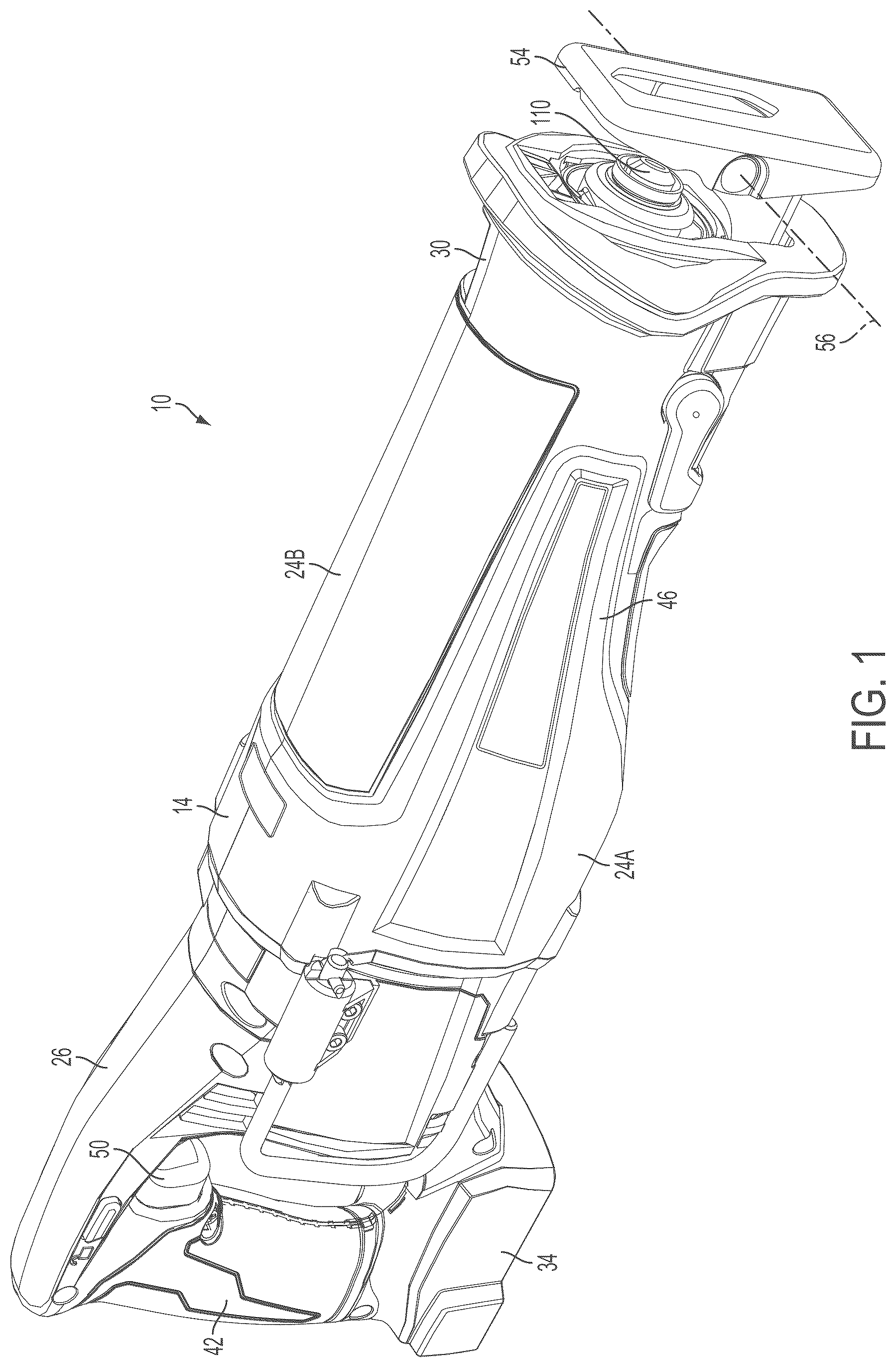 Patent US12377479 — Reciprocating saw — Figure 1