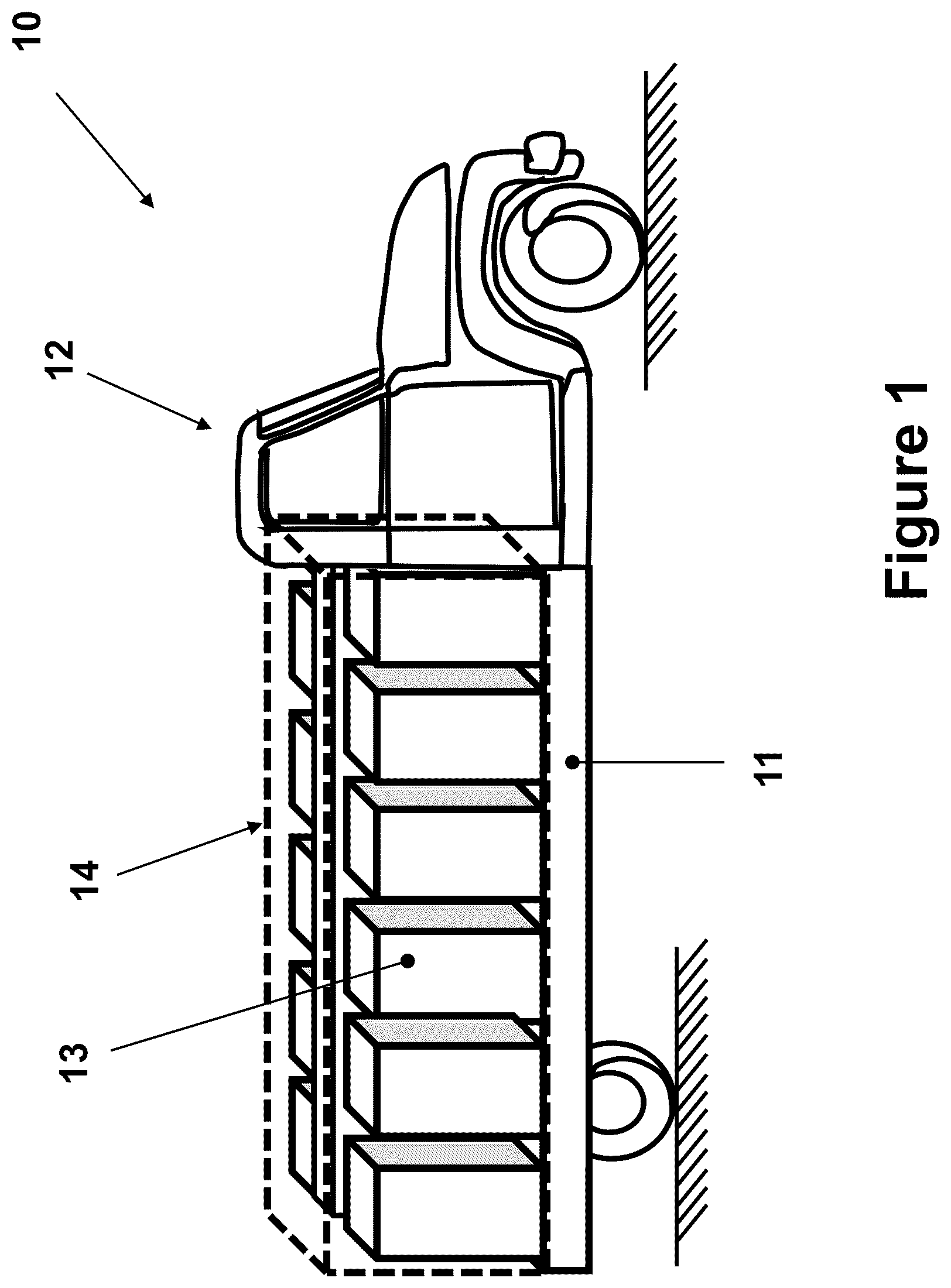 Patent US12377553 — System and methods for providing battery charging service to parked electric vehicles — Figure 1