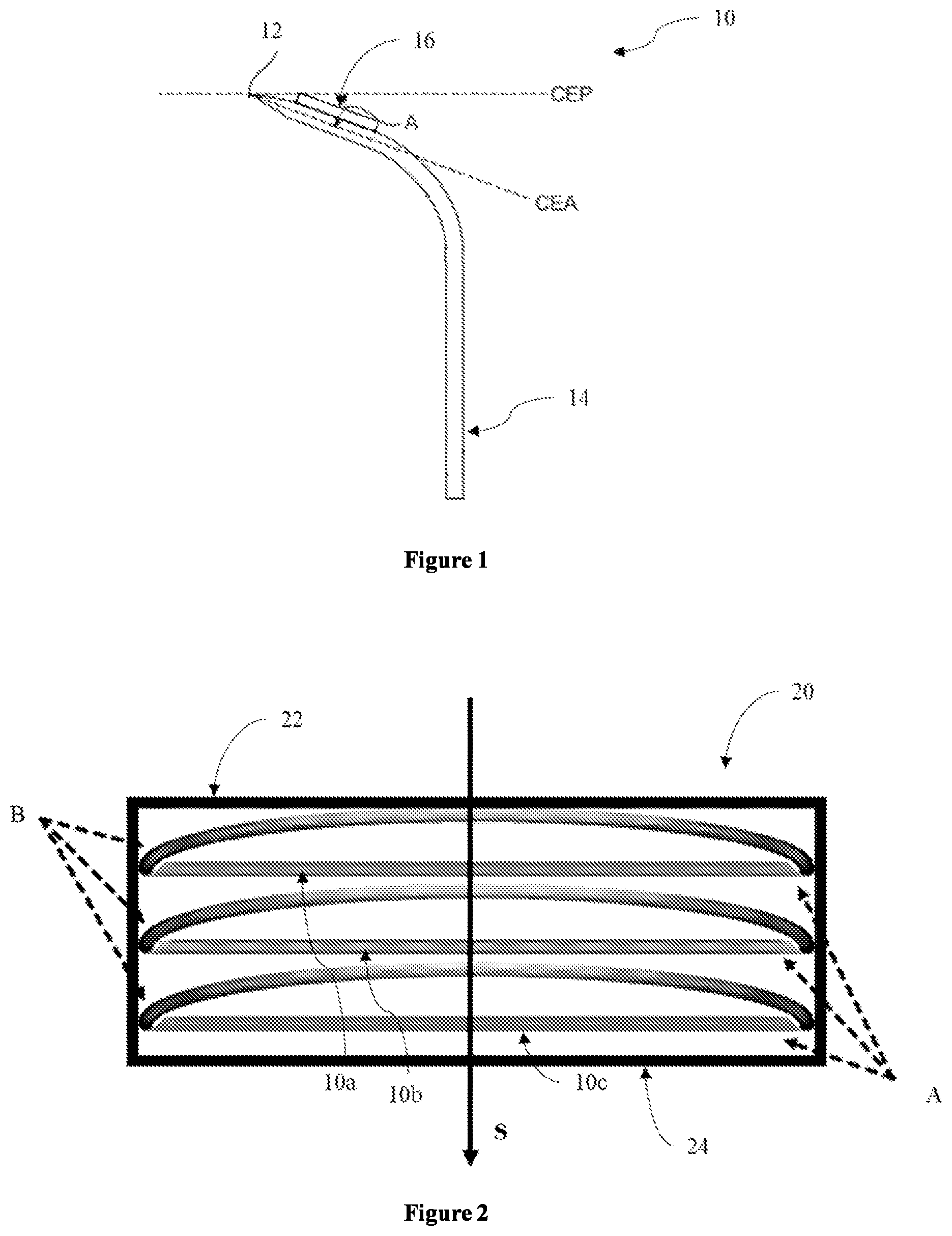 Patent US12377563 — Razor cartridge comprising mechanochromic layer — Figure 1