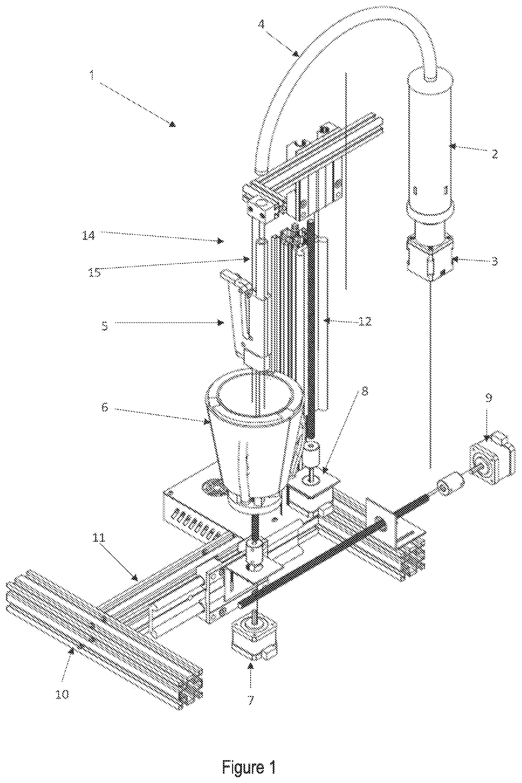 Patent US12377606 — Nozzle and system for three-dimensional ink printing — Figure 1