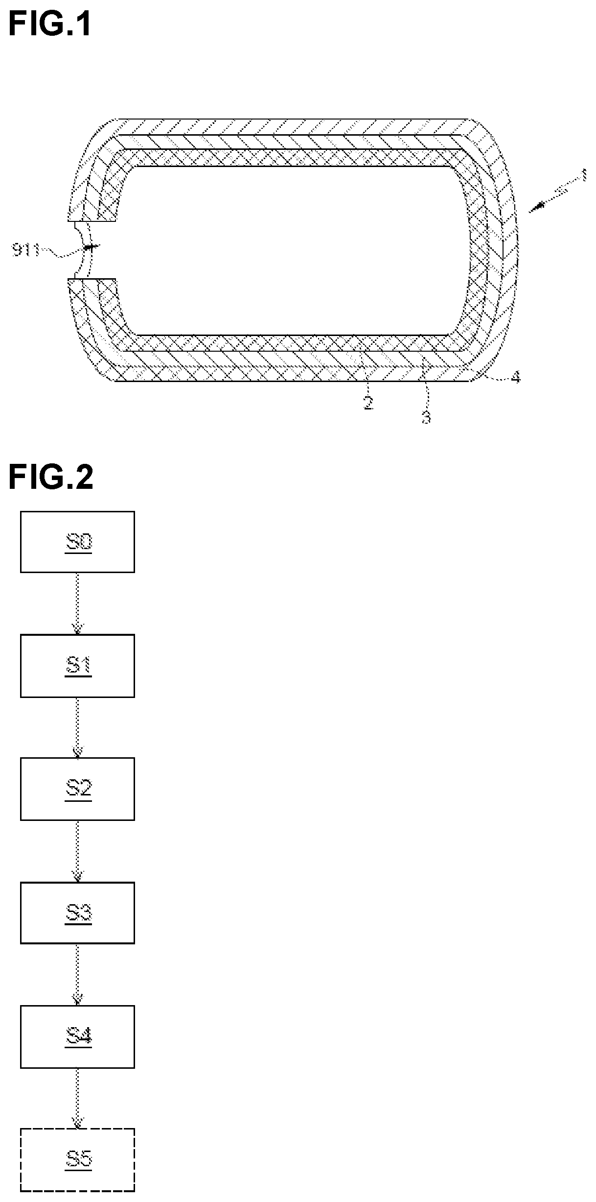 Patent US12377620 — Method for producing a composite cylindrical tank and composite tank produced by this method — Figure 1