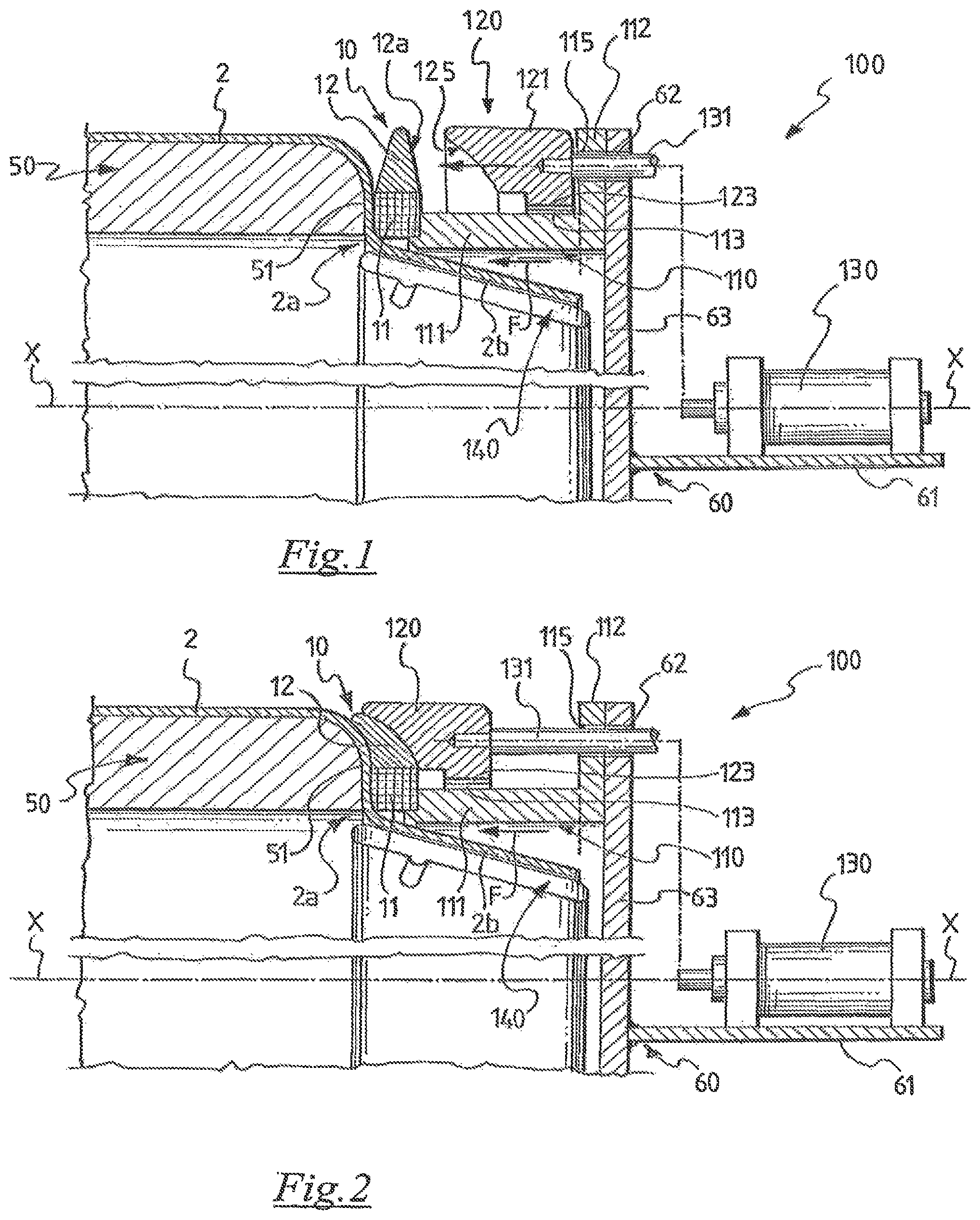 Patent US12377625 — Apparatus for building a carcass structure of a tyre for vehicle wheels — Figure 1