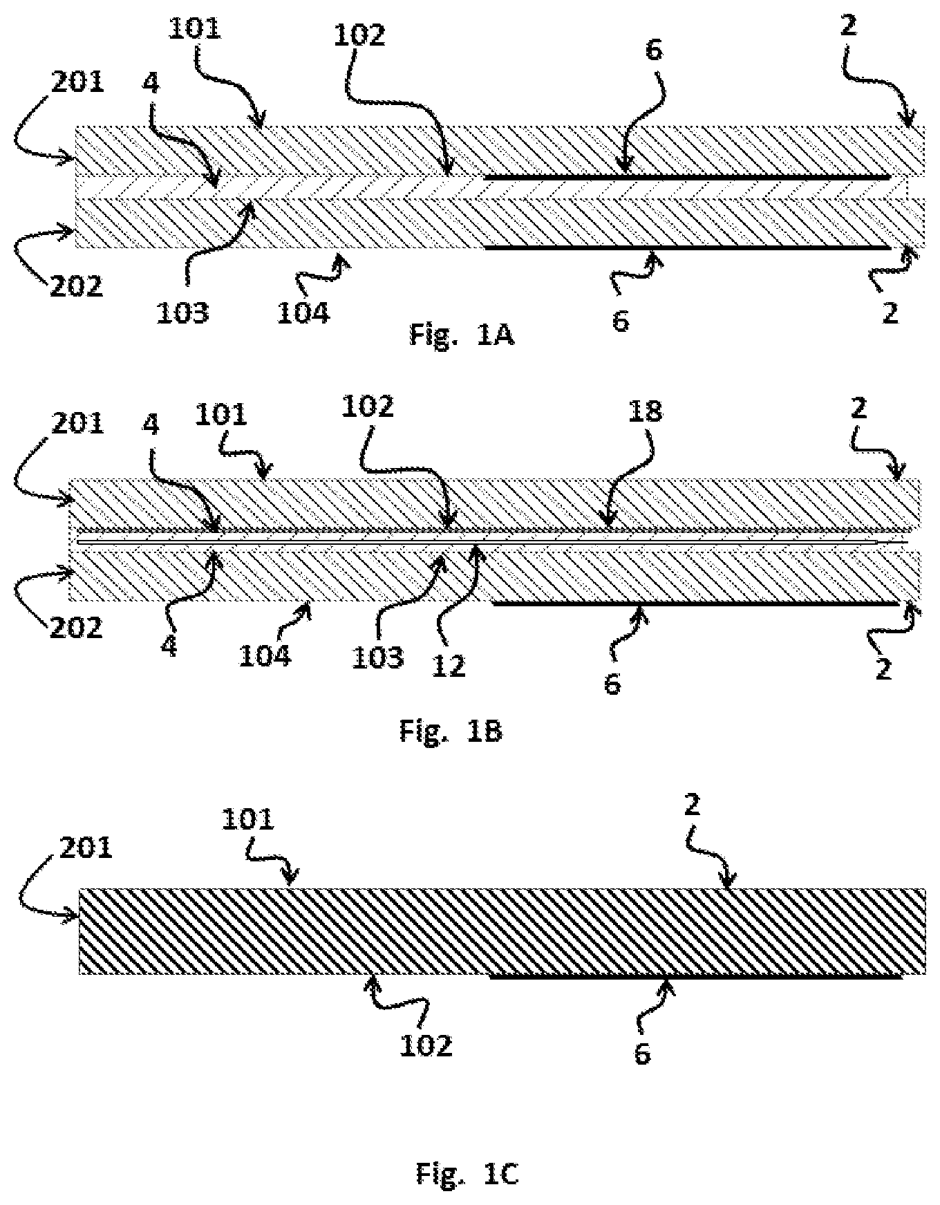 Patent US12377638 — Switchable laminate with touch control — Figure 1