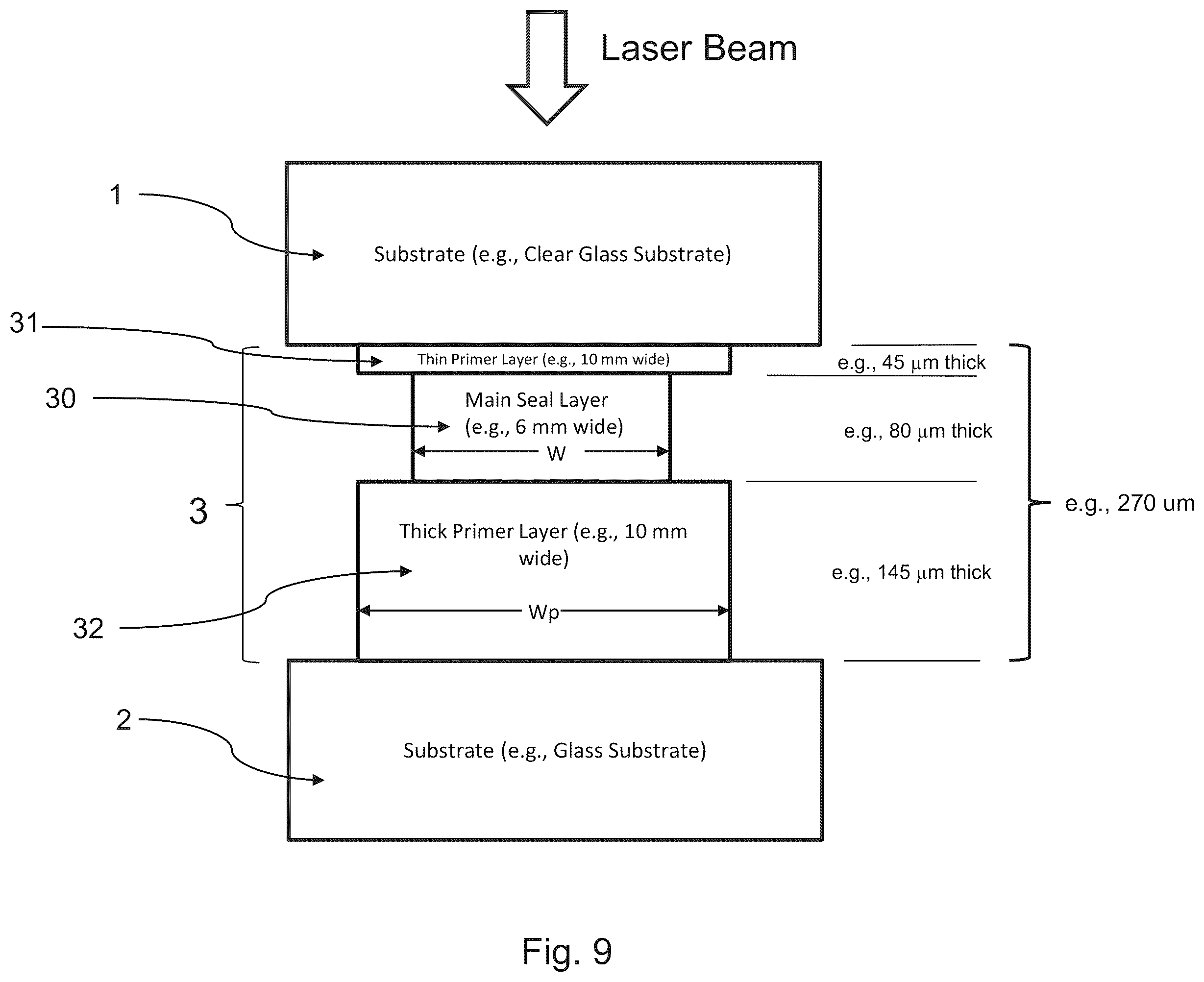 Patent US12377639 Figure 10 – Vacuum insulated panel with seal material thermal diffusivity and/or conductivity
