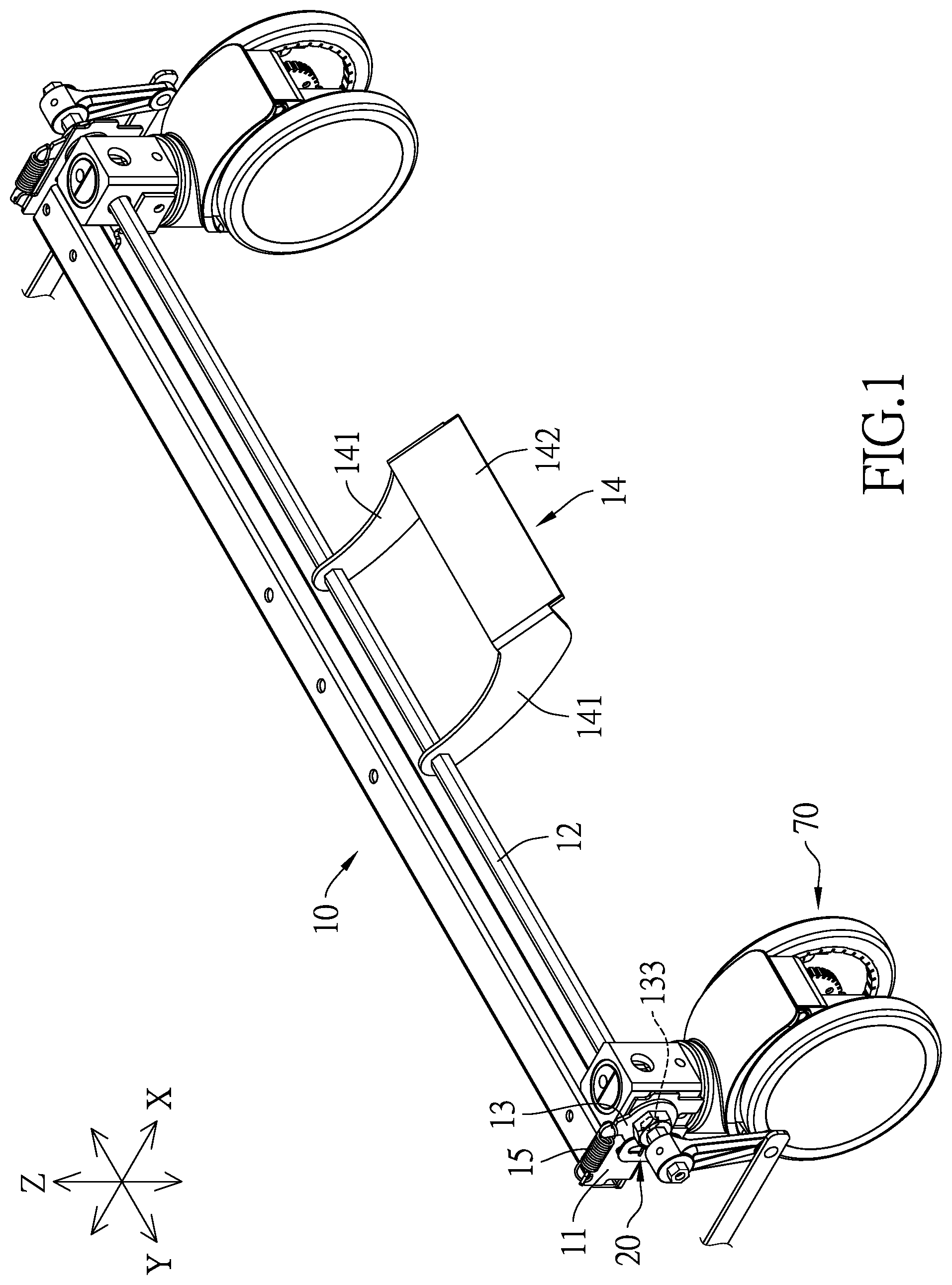 Patent US12377680 — Caster with a circularly positioning structure — Figure 1
