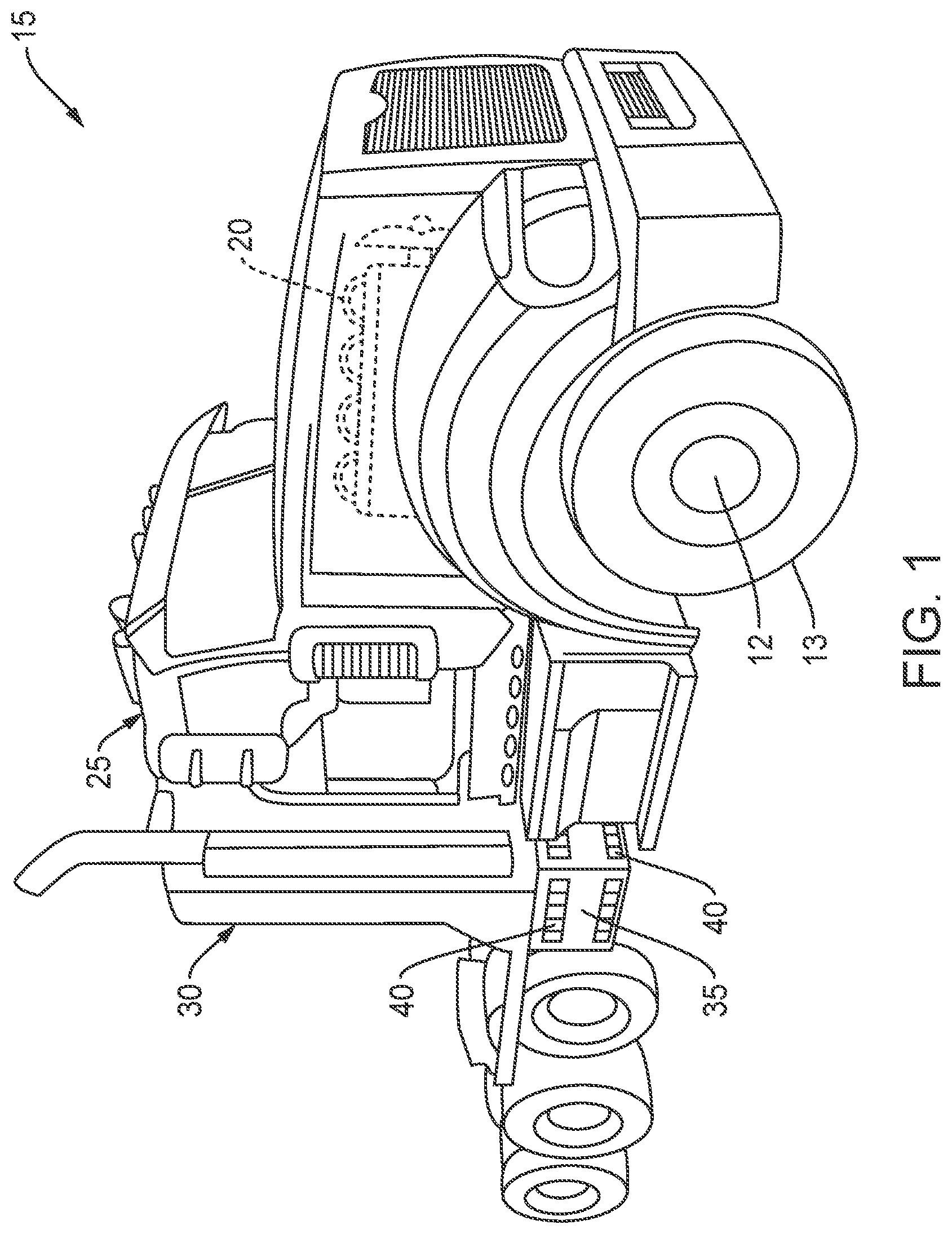 Patent US12377707 — Auxiliary power unit and method for a vehicle — Figure 1