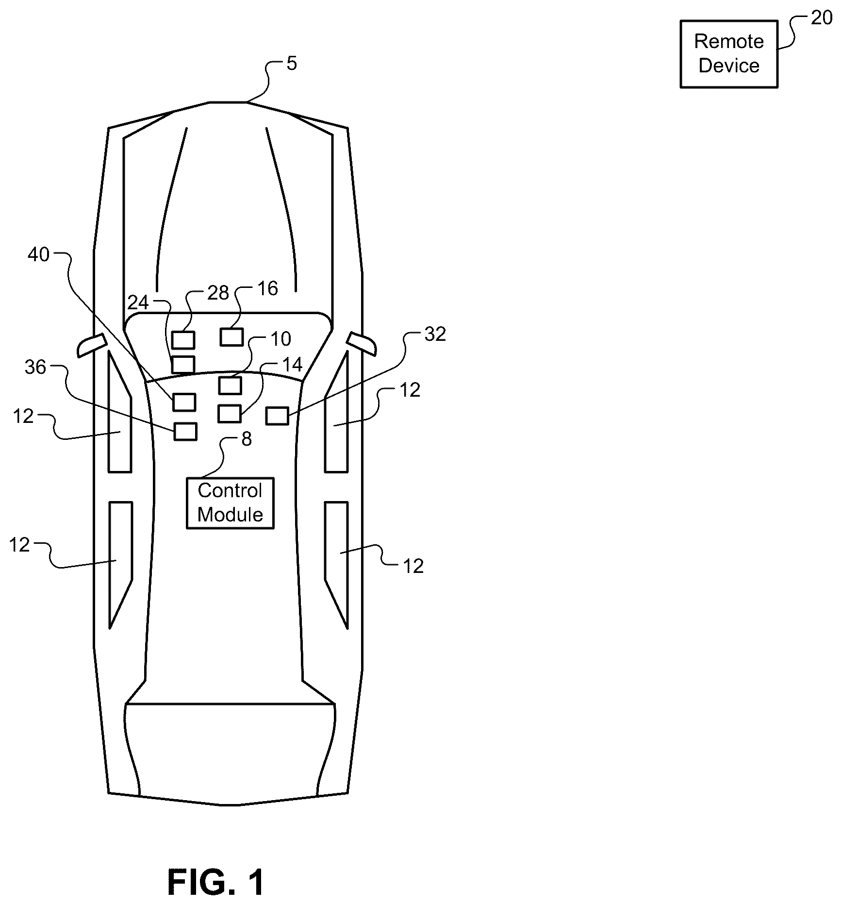 Patent US12377711 Figure 1 – Vehicle feature control systems and methods based on smoking