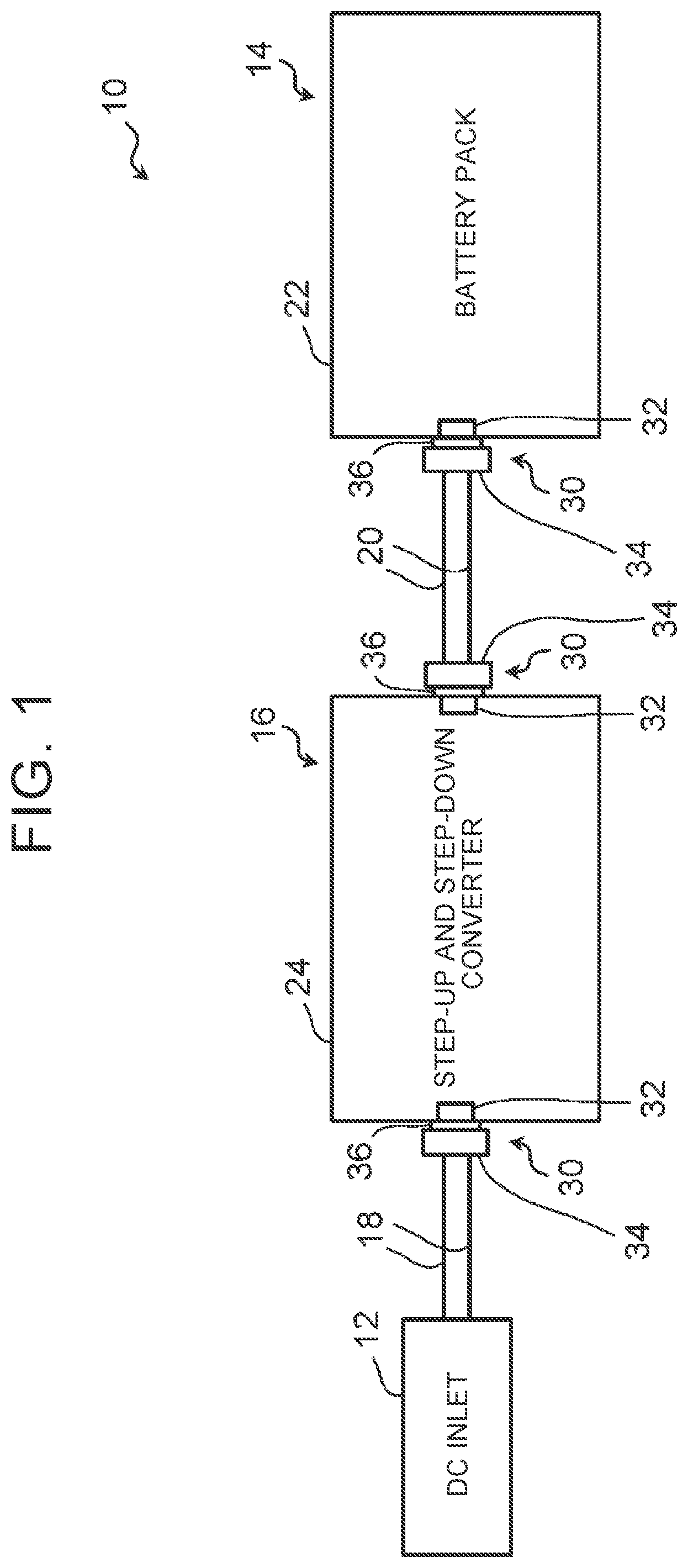 Patent US12377740 — Vehicle power supply device — Figure 1