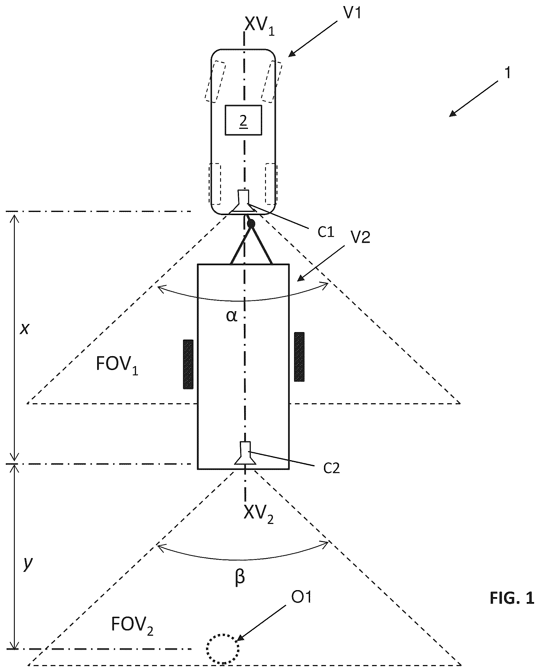 Patent US12377784 — Imaging system and method — Figure 1
