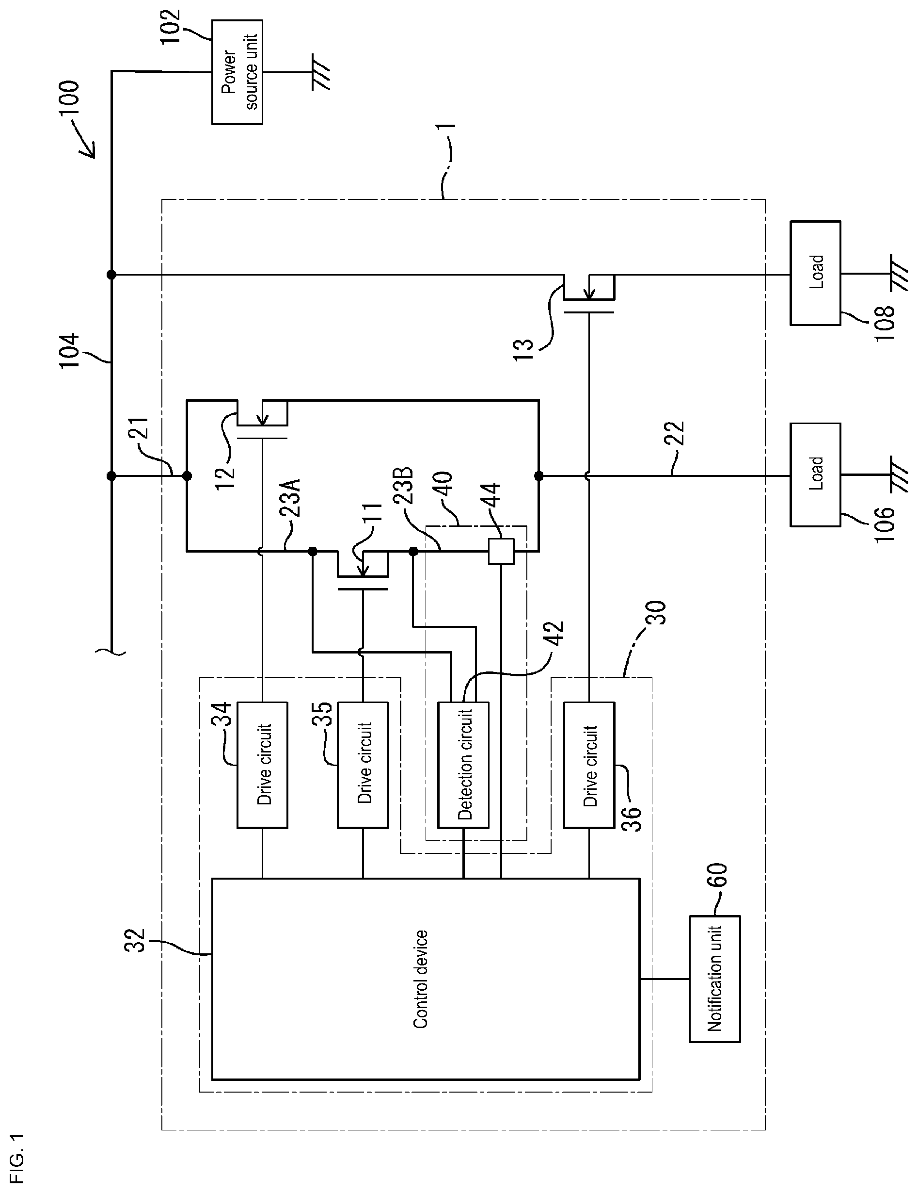Patent US12377802 — Power supply control device, power supply control method, and program — Figure 1