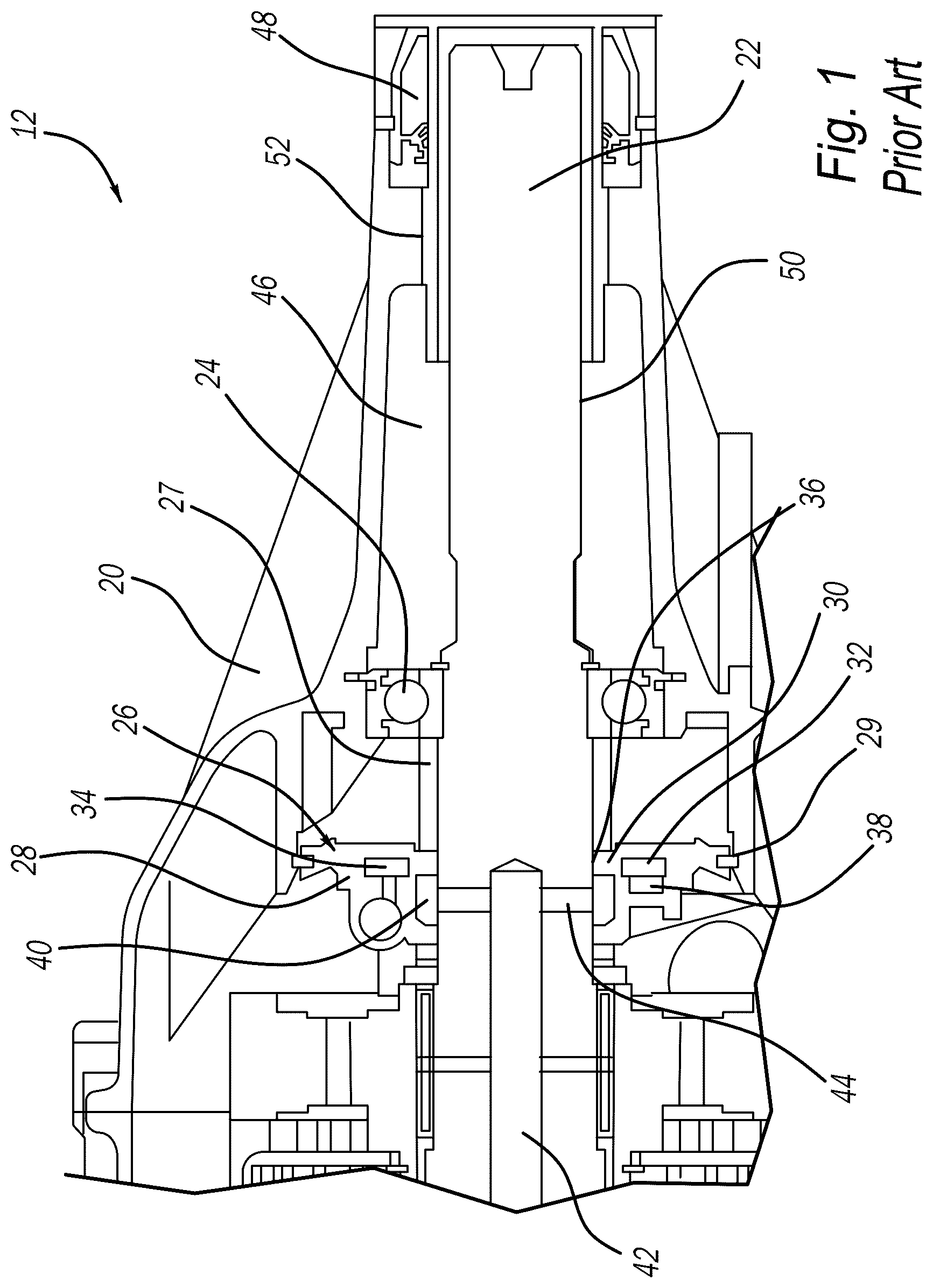 Patent US12377804 — Offset transfer case pump with lubrication distribution system — Figure 1