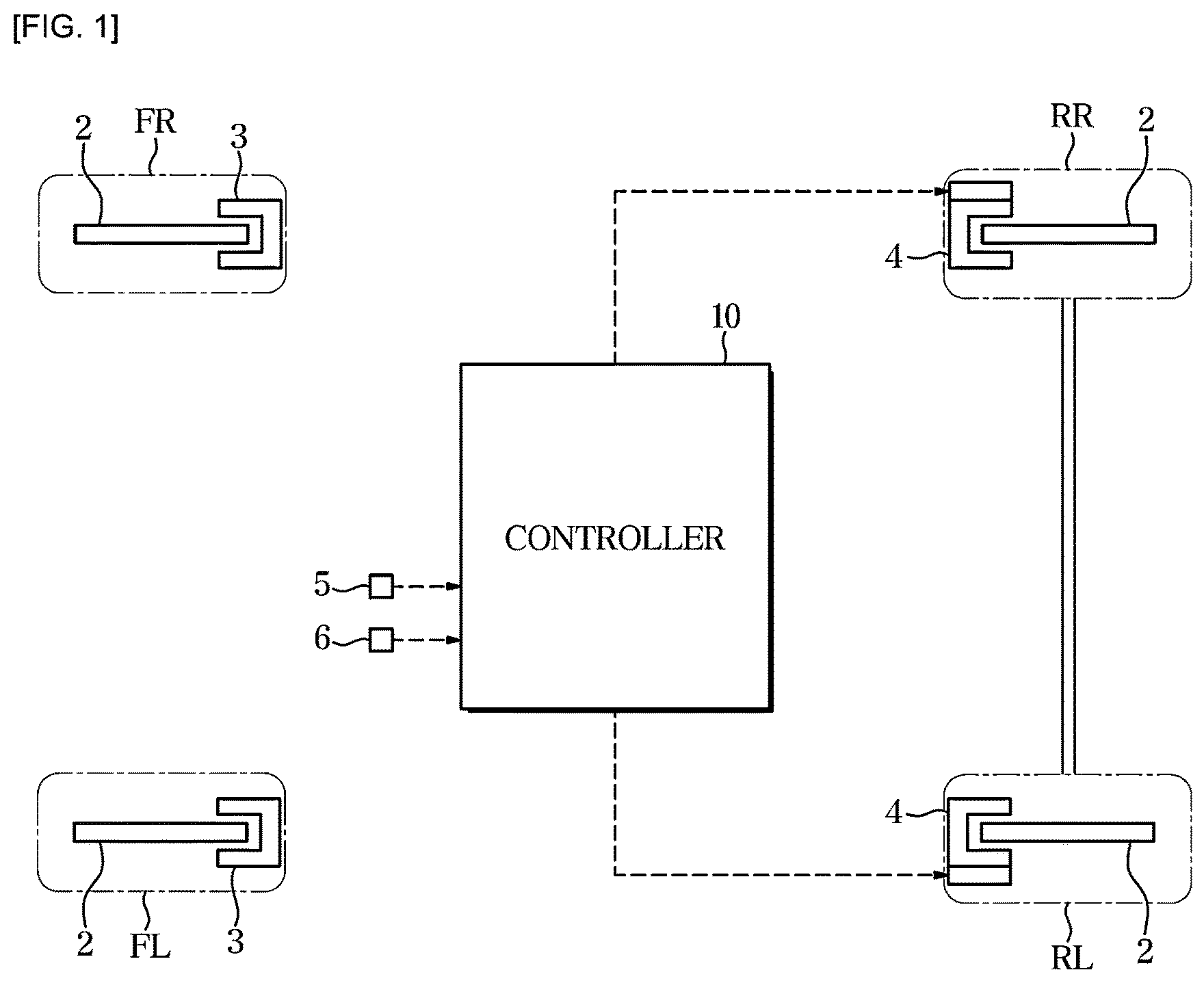 Patent US12377828 — Electronic parking brake system and safety control method thereof — Figure 1