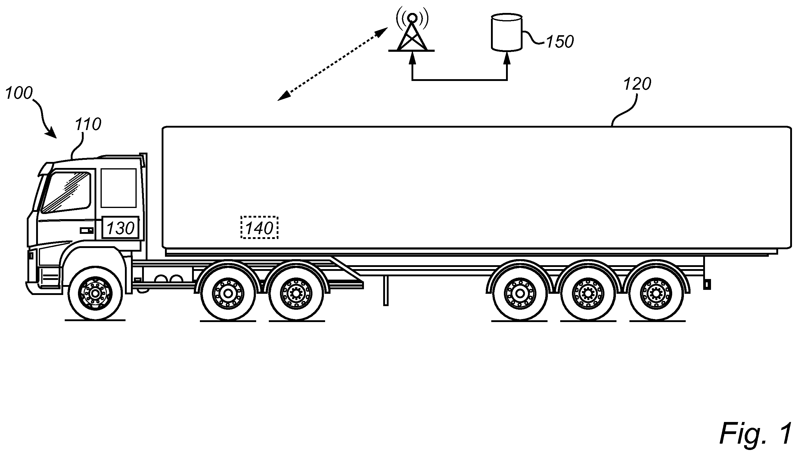 Patent US12377845 — Adaptive path following algorithm for heavy-duty vehicles — Figure 1