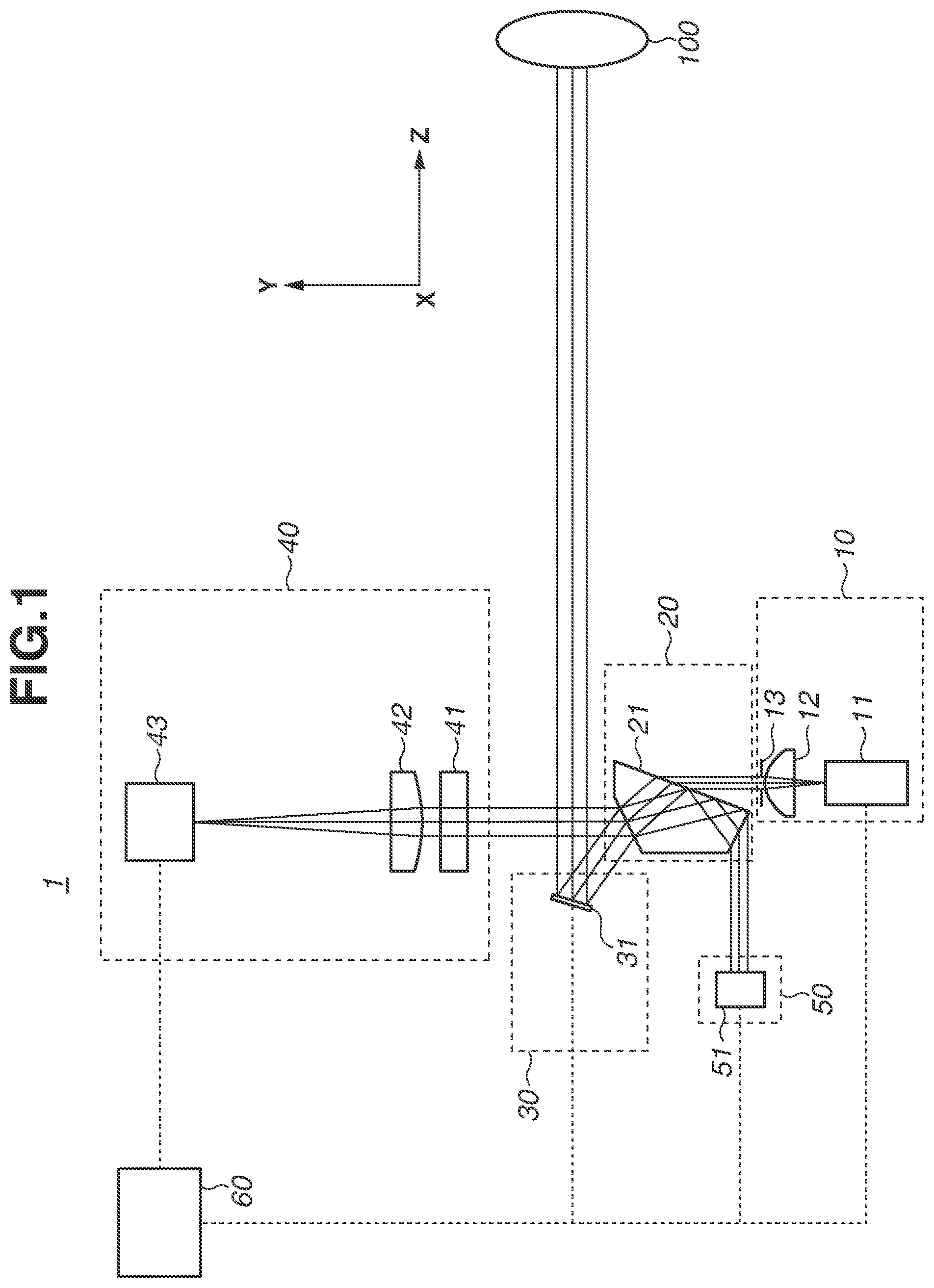 Patent US12377857 — Optical apparatus, and on-vehicle system and moving apparatus including the same — Figure 1