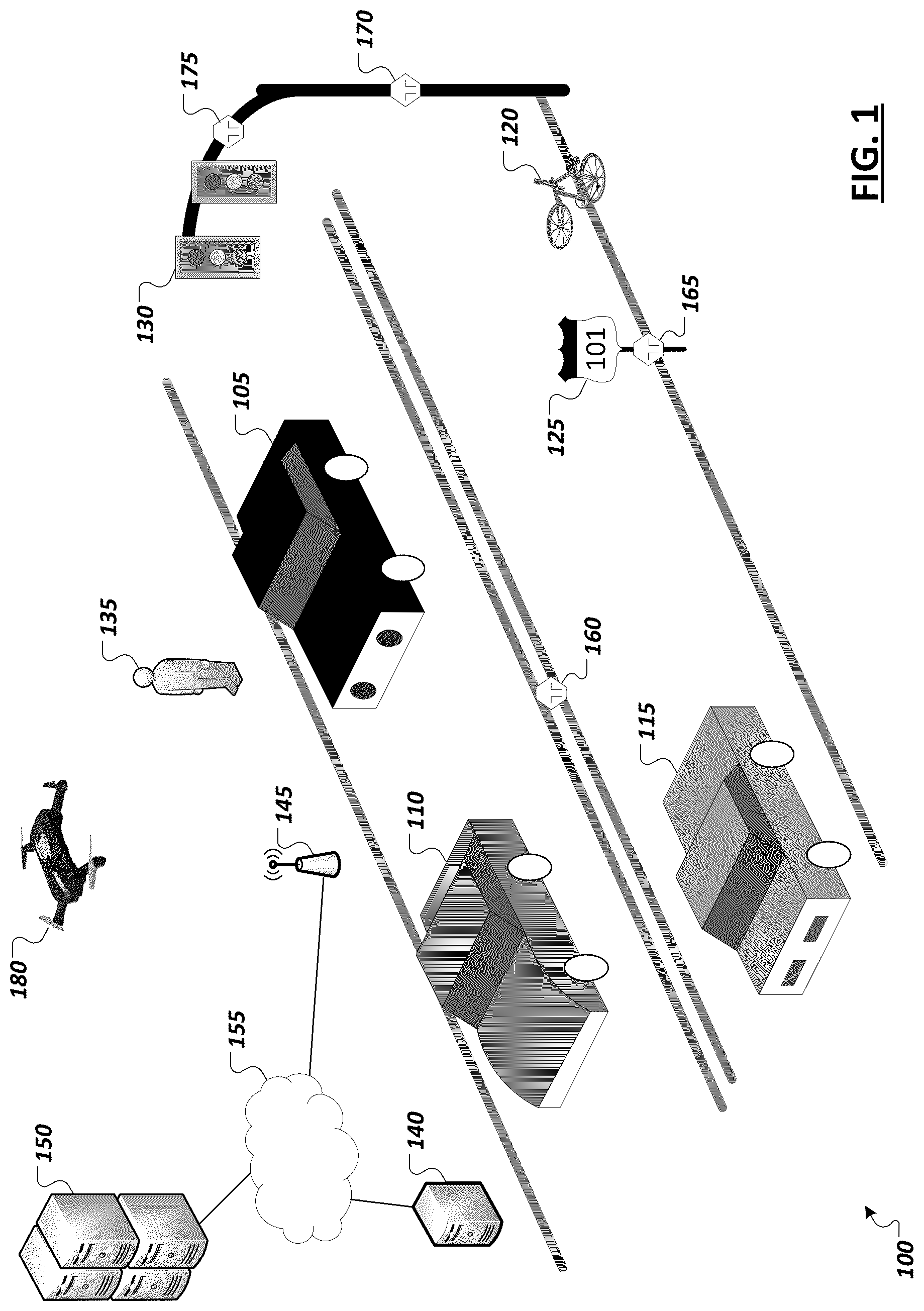 Patent US12377867 — Independent safety monitoring of an automated driving system — Figure 1