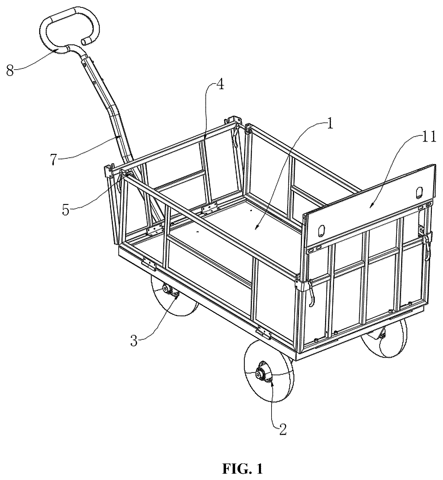 Patent US12377894 — Multifunctional handcart — Figure 1