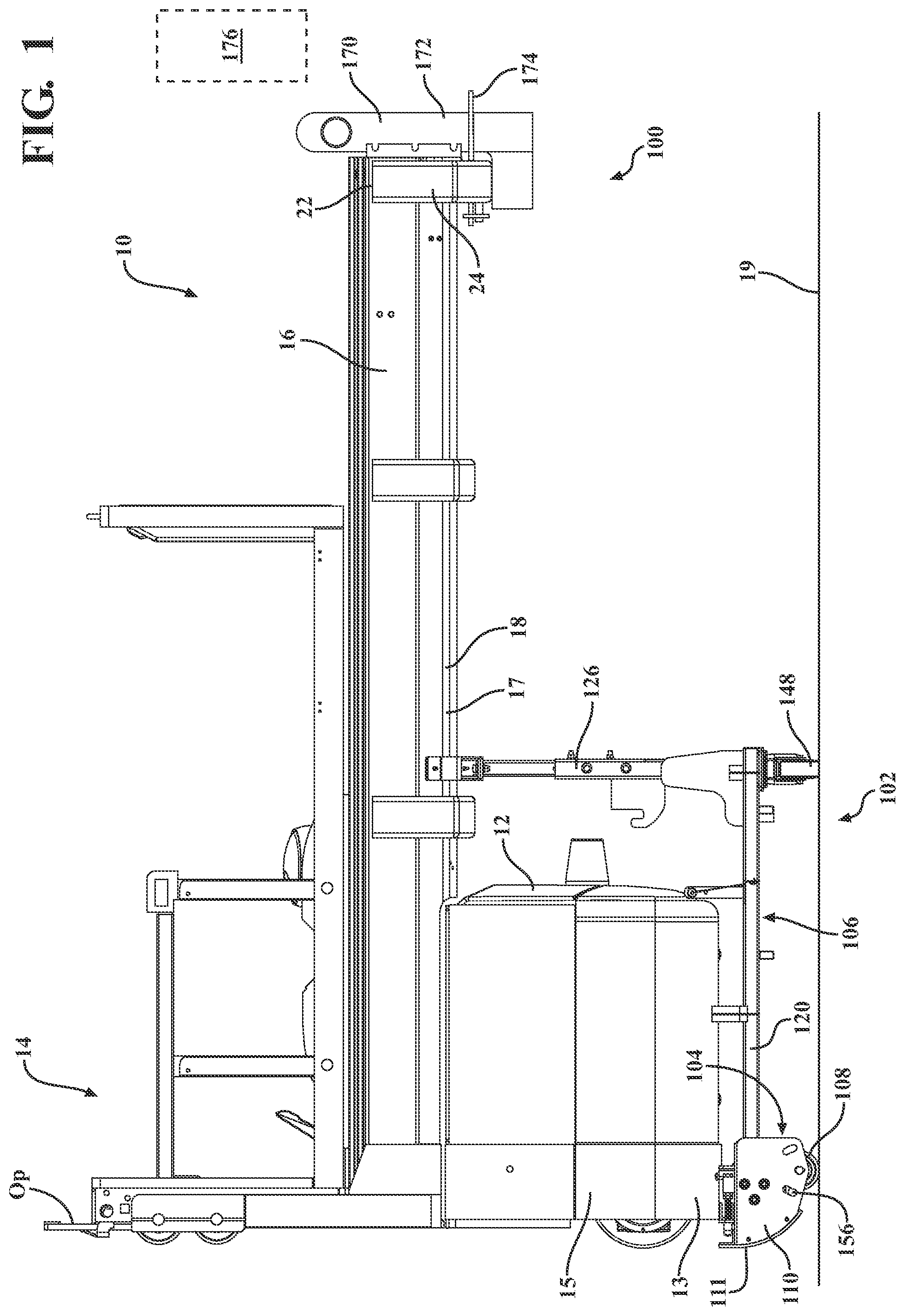 Patent US12377896 — Layover bracket system — Figure 1