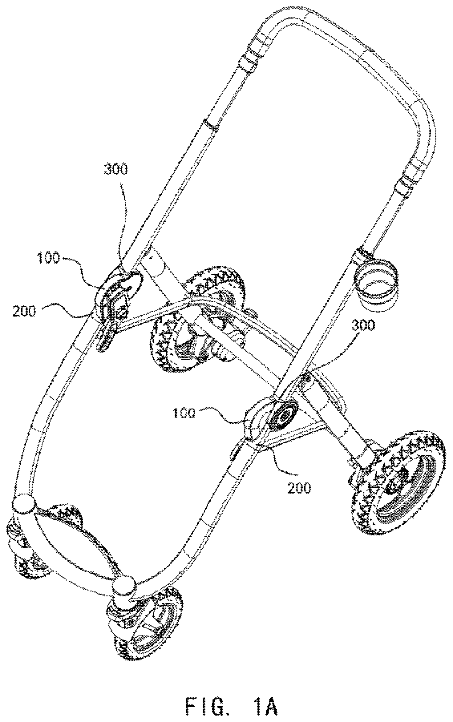Patent US12377898 — Folding hook structure and carriage frame and as well as baby carriage having the same — Figure 1