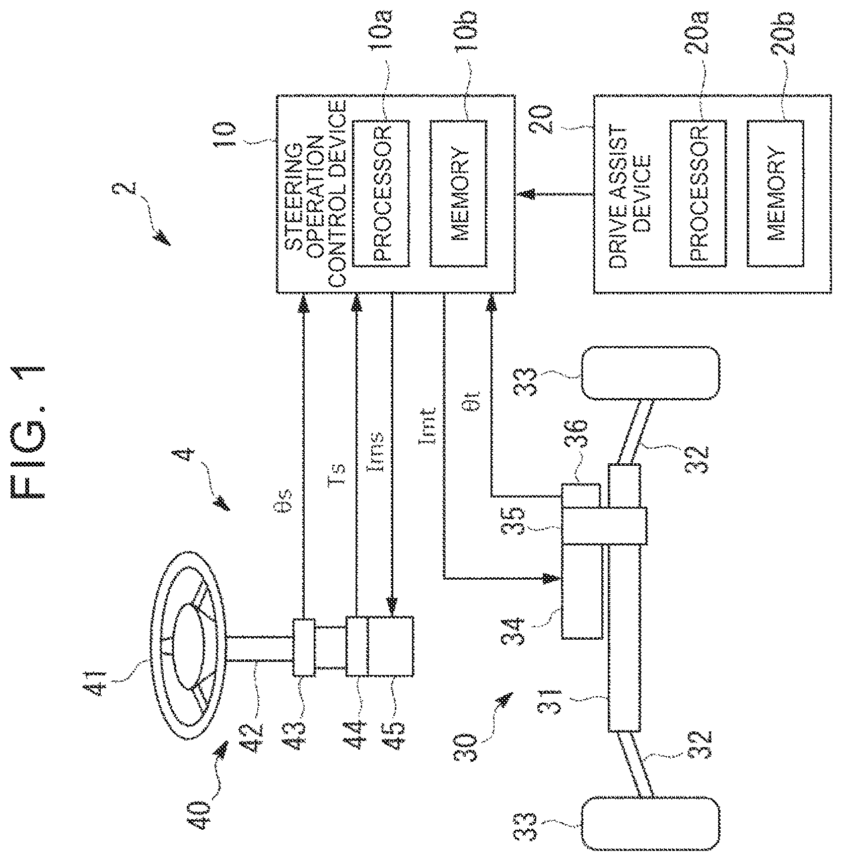 Patent US12377905 — Steering system and control method for steering system — Figure 1