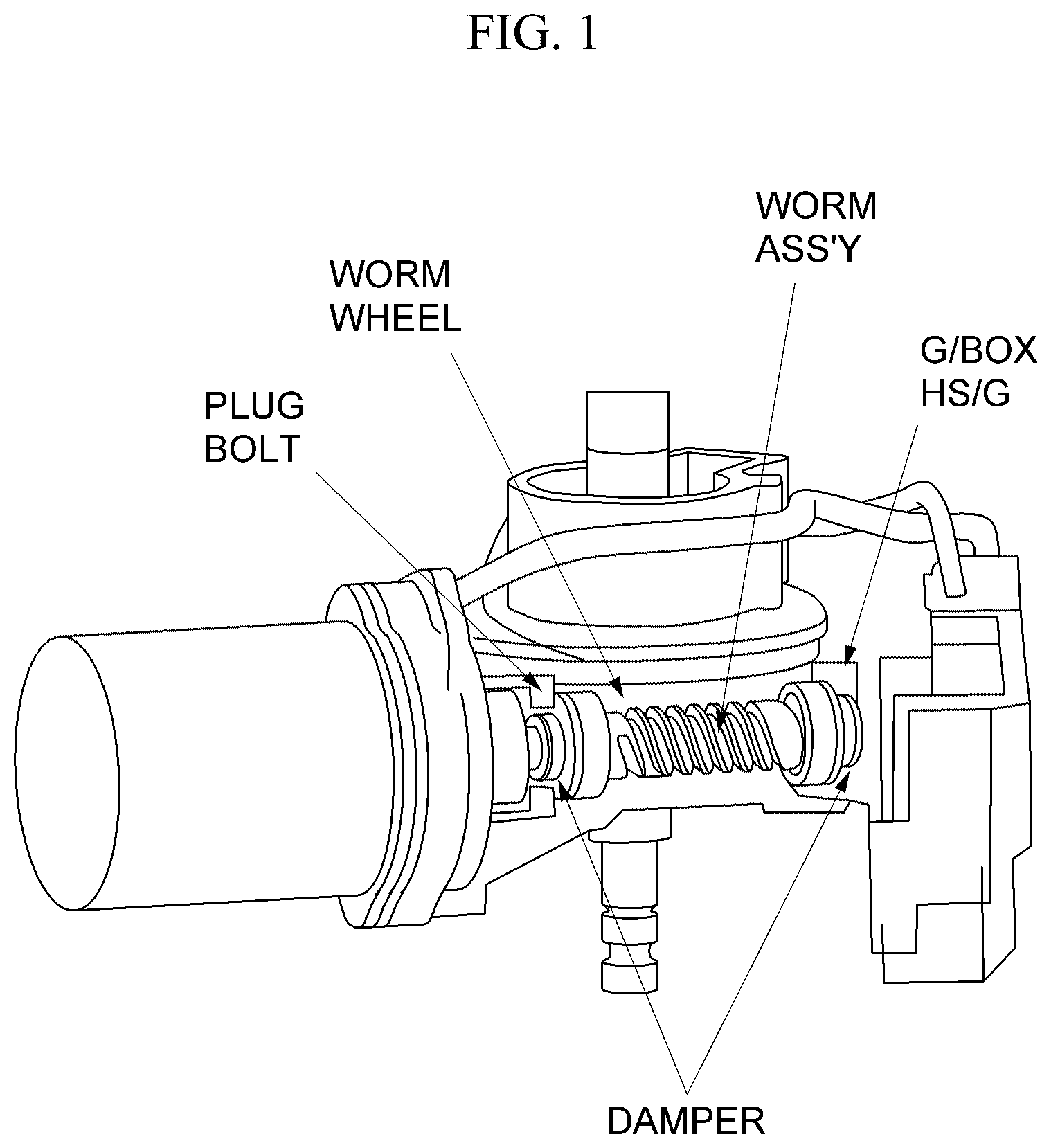 Patent US12377906 — Damper for electric power steering — Figure 1