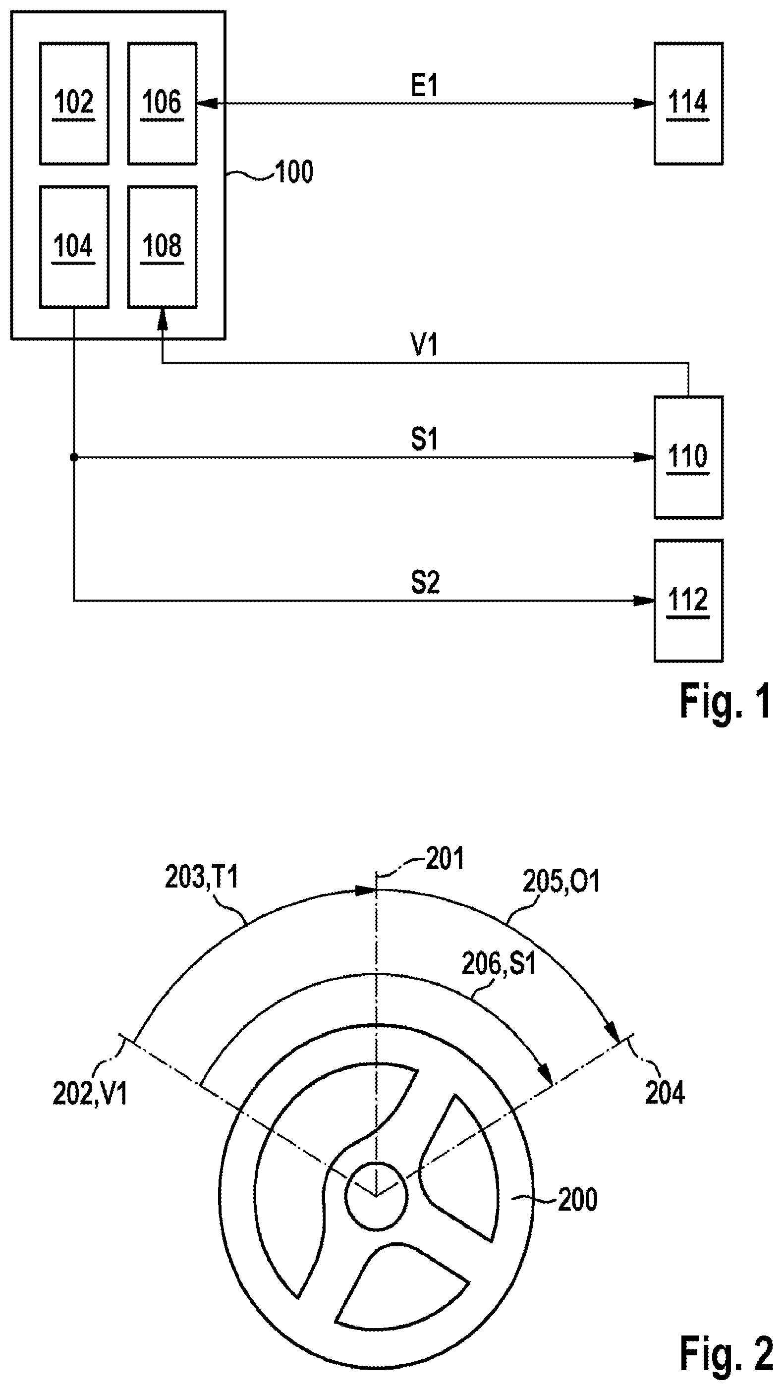 Patent US12377914 — Apparatus and method for influencing and/or operating a steering system, and steering system, in particular for a vehicle — Figure 1