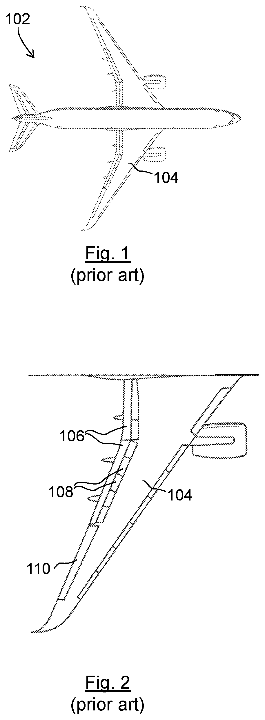 Patent US12377959 — Aircraft wing trailing edge device — Figure 1