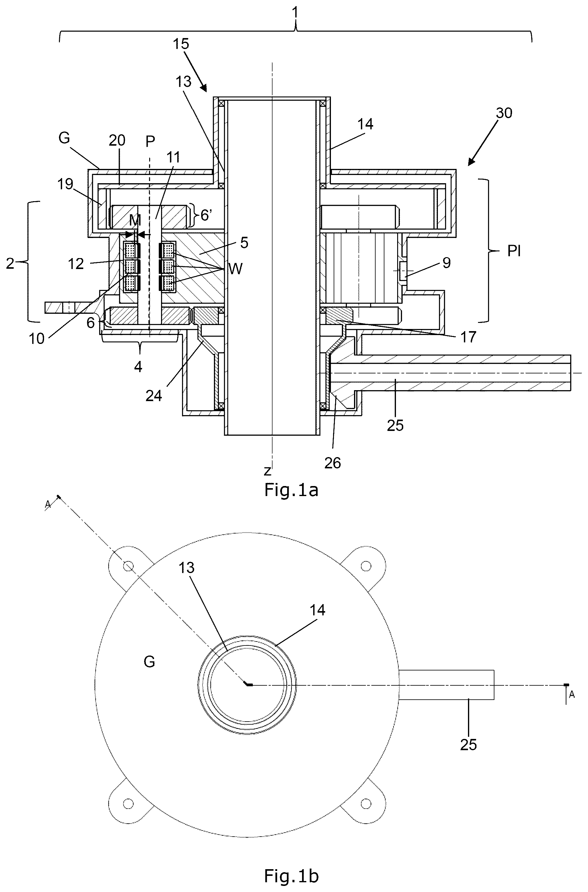Patent US12377971 — Drive unit with gear mechanism and electric drive for a main rotor of a rotary wing craft — Figure 1