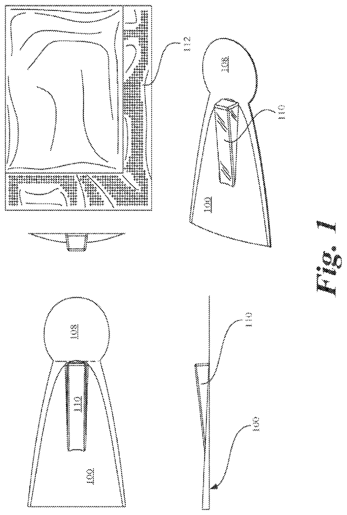 Patent US12378037 Figure 1 – Receptacle system with divider insert
