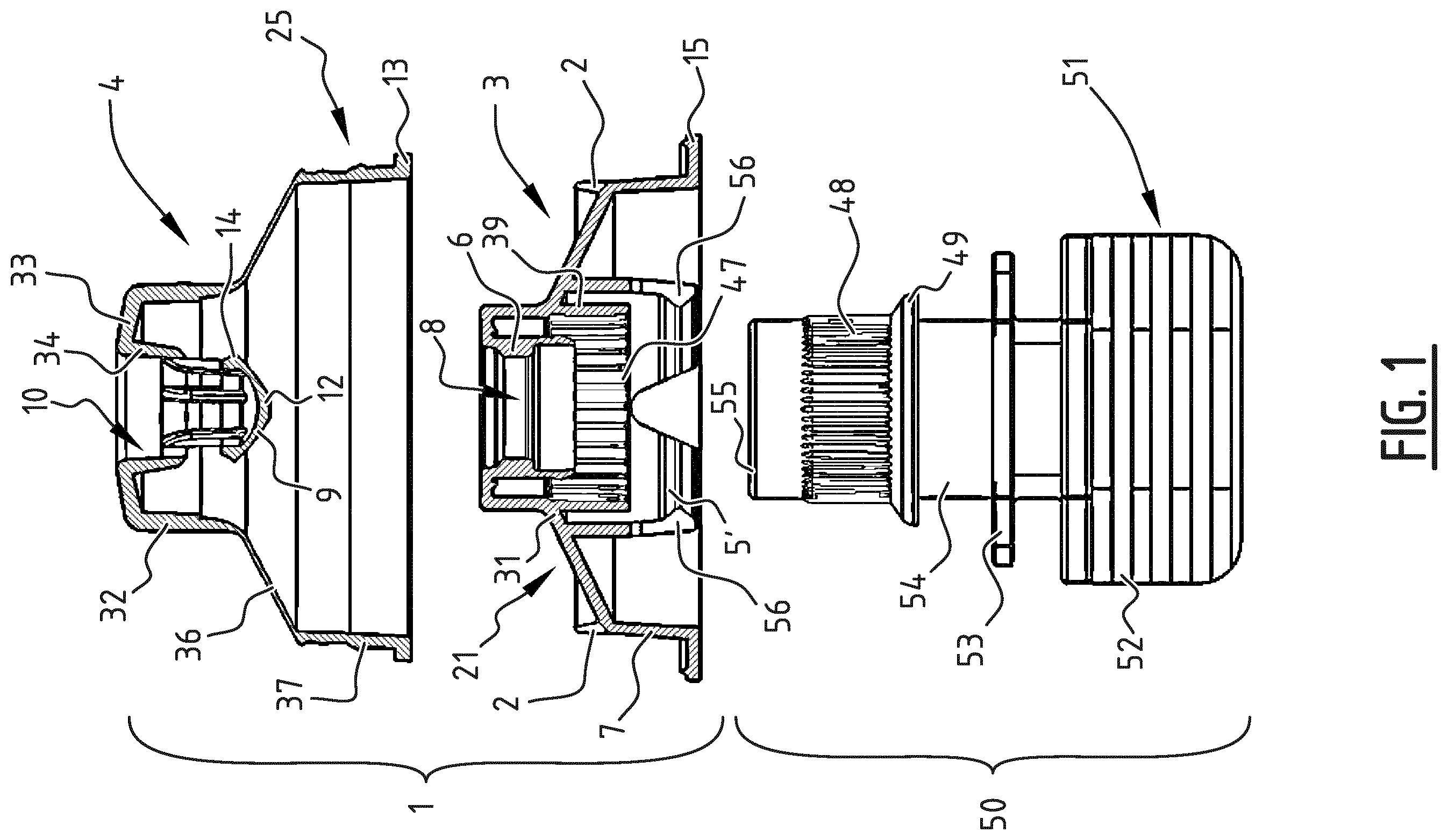 Patent US12378045 — Device and method for handling a sealing device — Figure 1