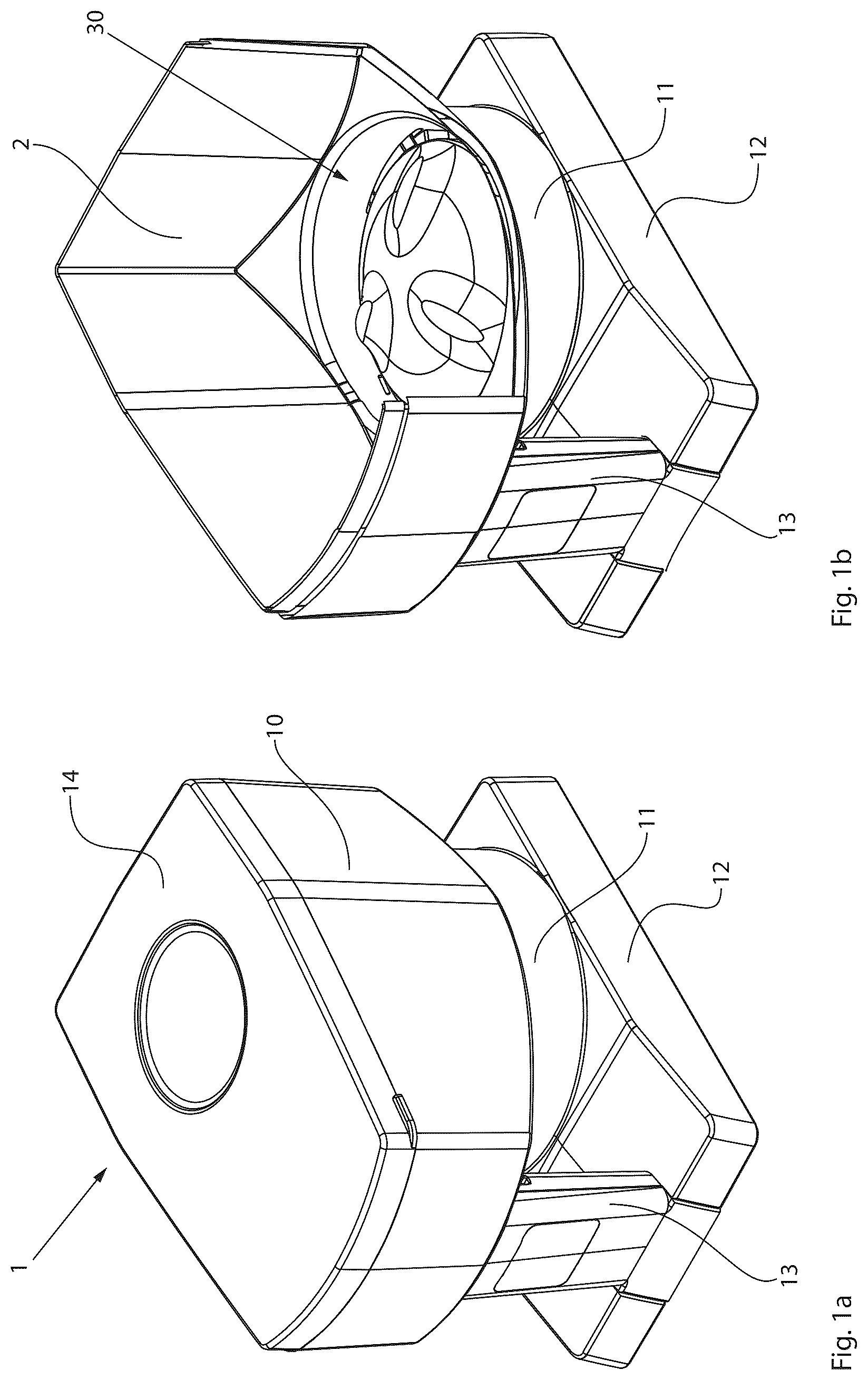 Patent US12378059 — Storage container for a storage and dispensing station — Figure 1