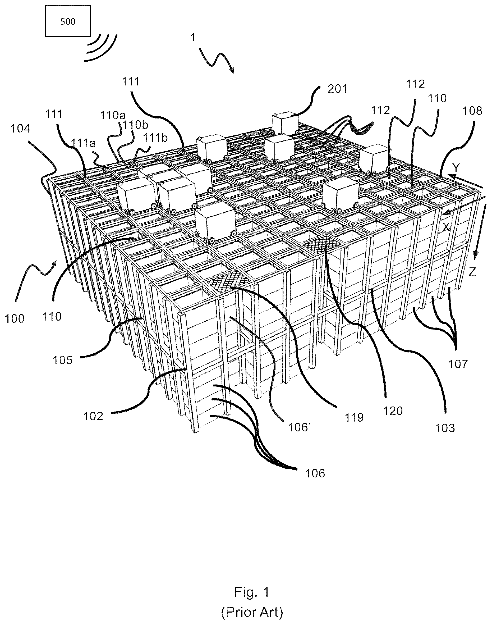 Patent US12378069 — Automated storage tower with carousel — Figure 1