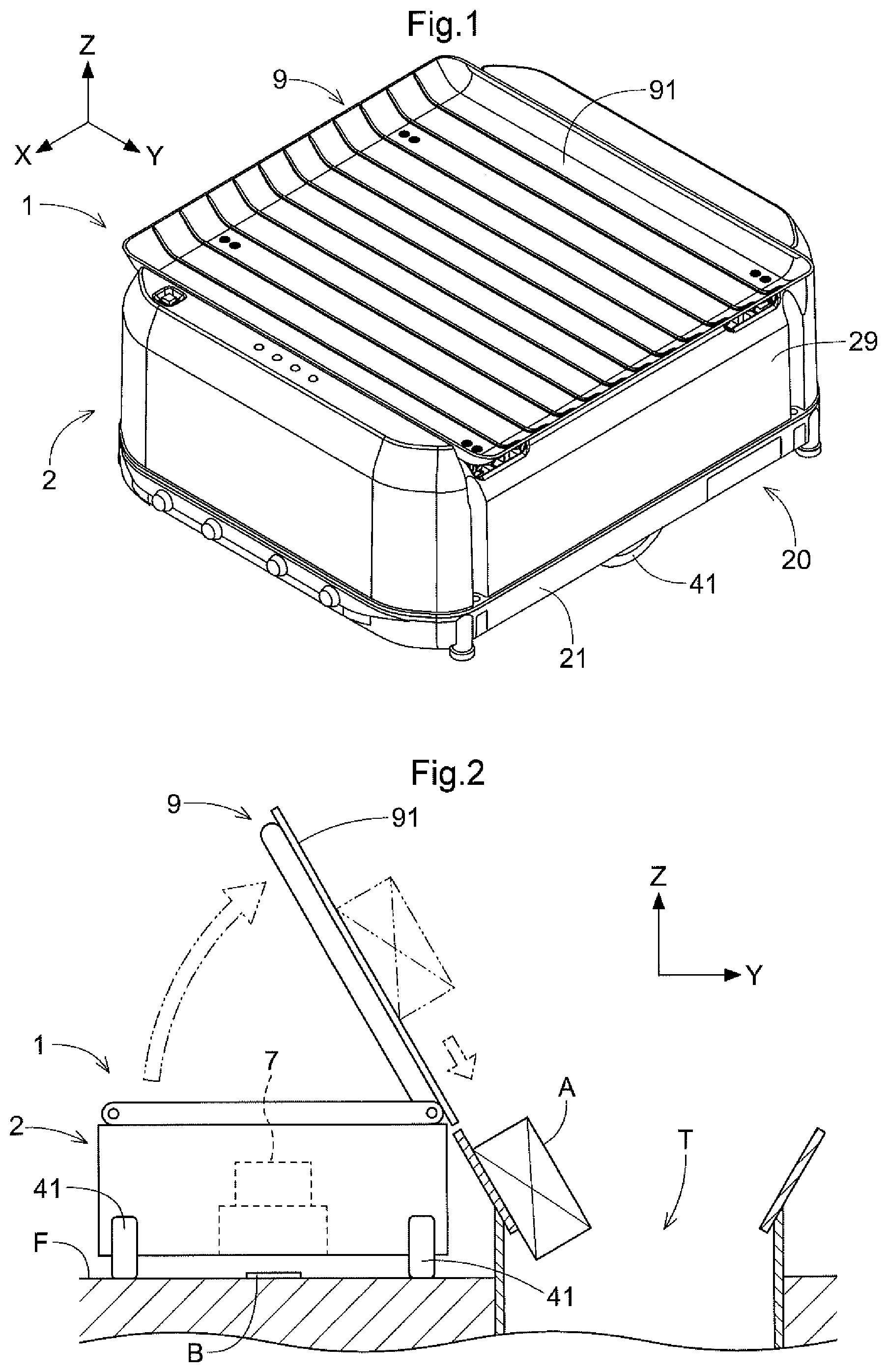 Patent US12378073 — Article transport vehicle — Figure 1