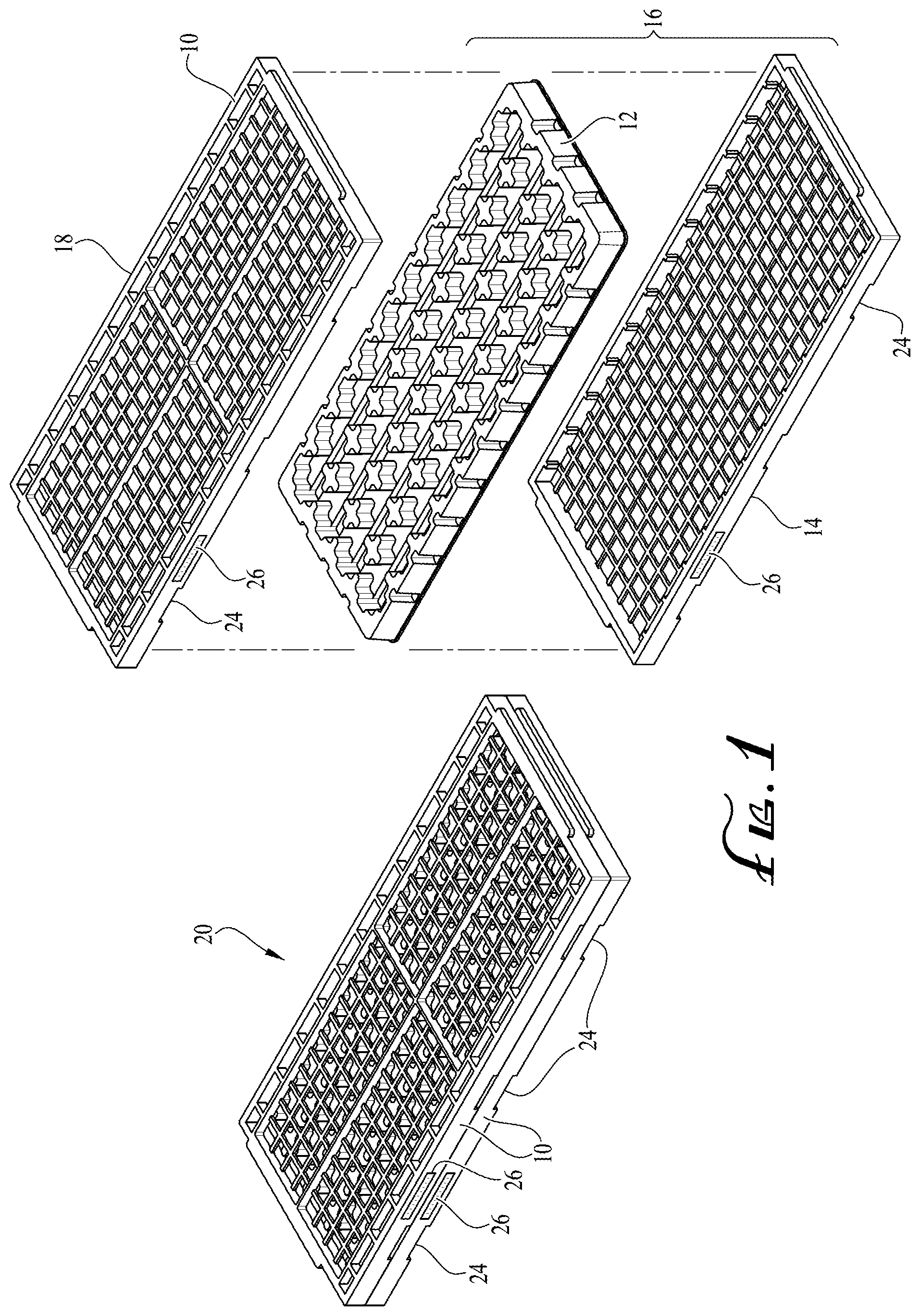 Patent US12378074 — Tray exchange and dispositioning systems, methods, and apparatuses — Figure 1