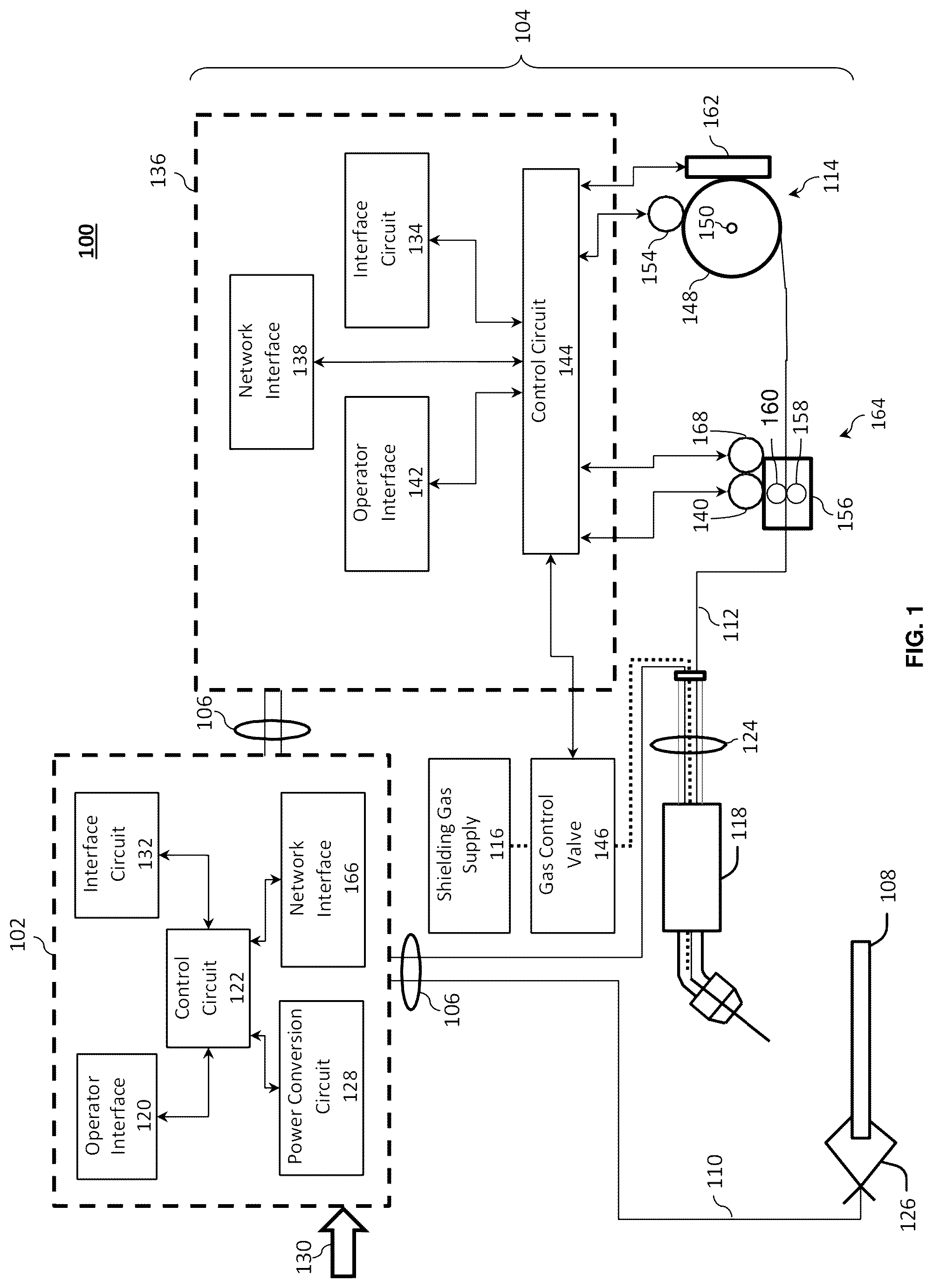 Patent US12378093 — Wire spool rotation resistance adjusters and wire feed assemblies having adjustable wire spool rotation resistance — Figure 1
