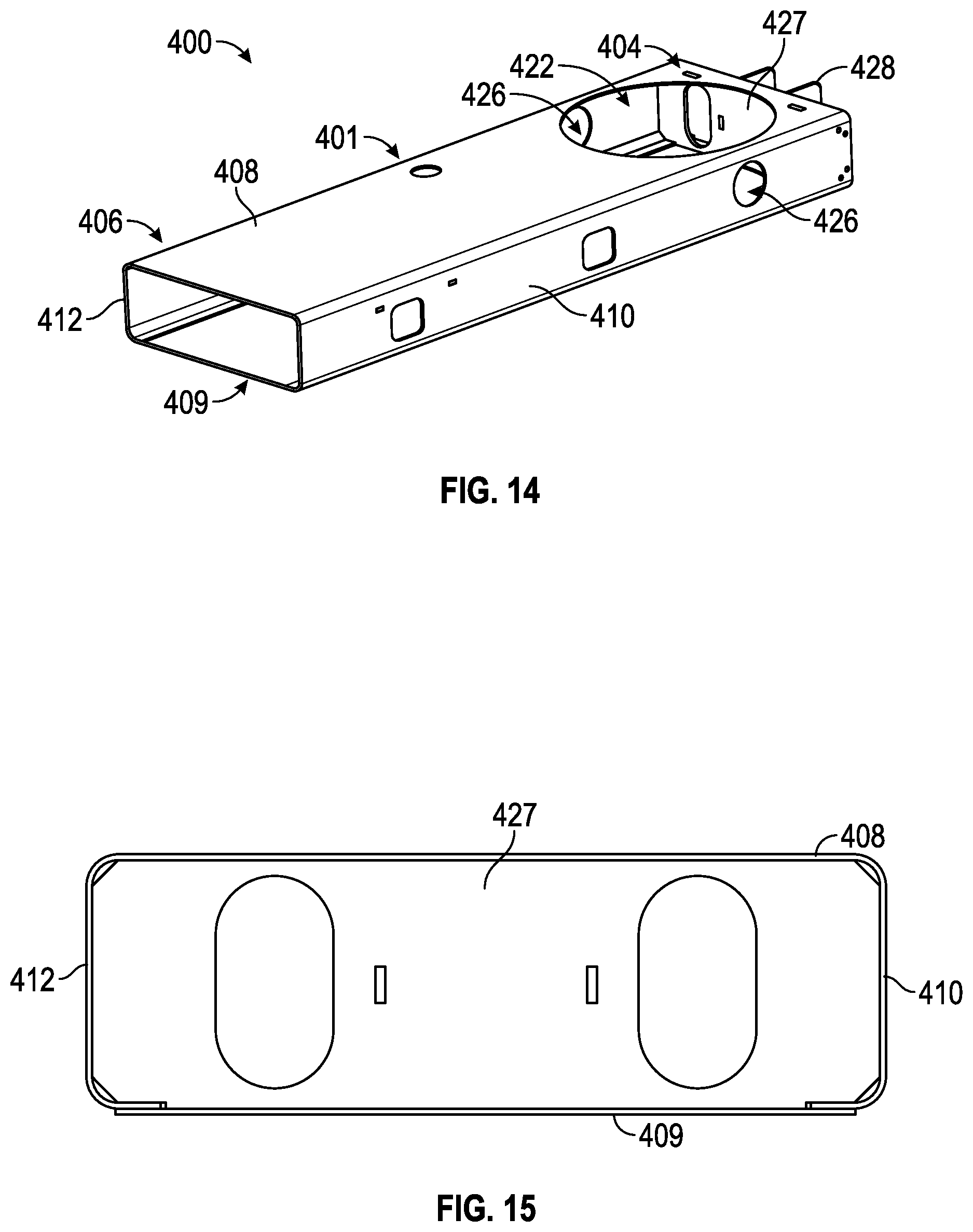 Patent US12378102 Figure 14 – Support structure for a ladder assembly of a fire apparatus