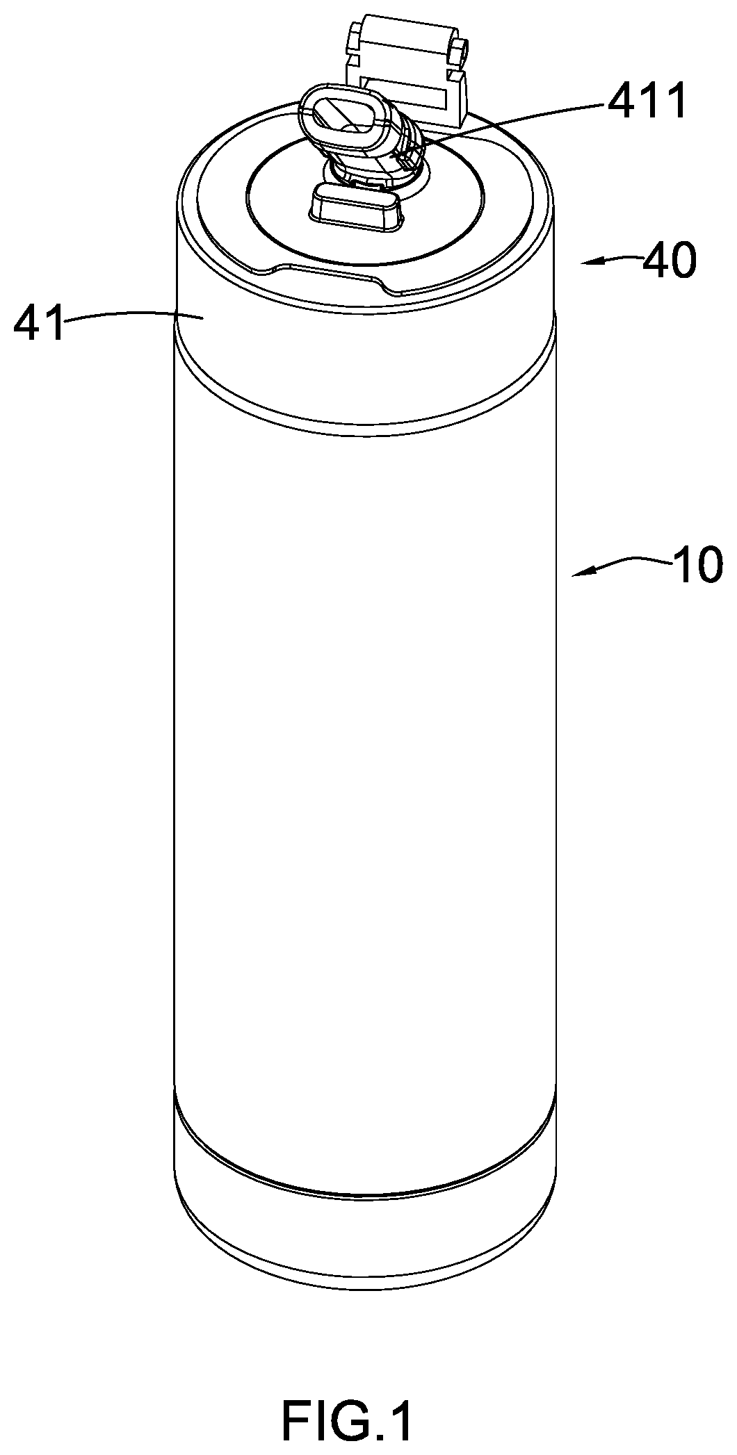 Patent US12378134 — Bottle with filtering arrangement — Figure 1