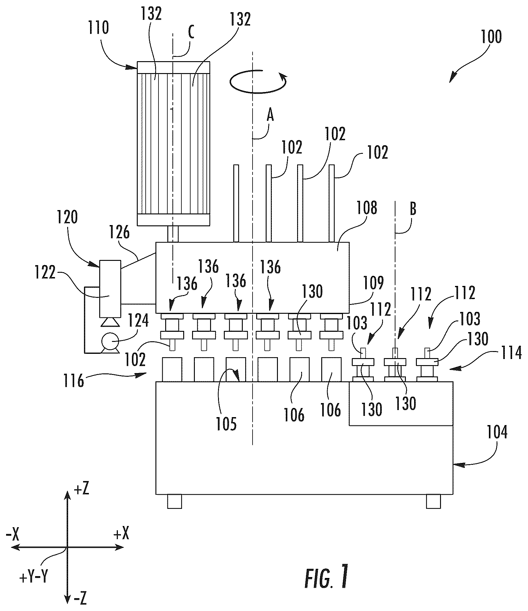 Patent US12378148 — Systems and methods for measuring the temperature of glass during tube conversion — Figure 1