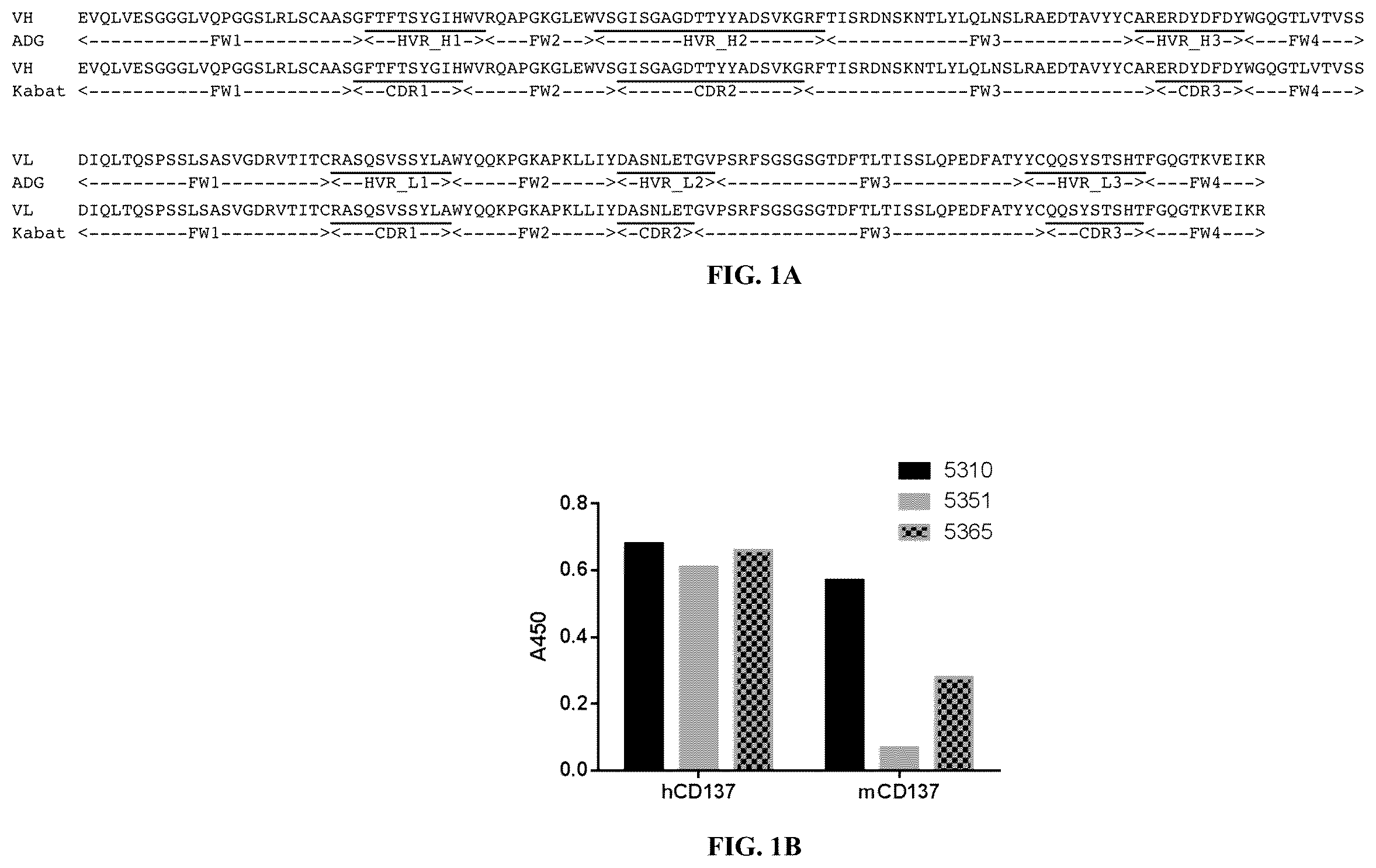 Patent US12378319 Figure 1 – Anti-CD137 molecules and use thereof