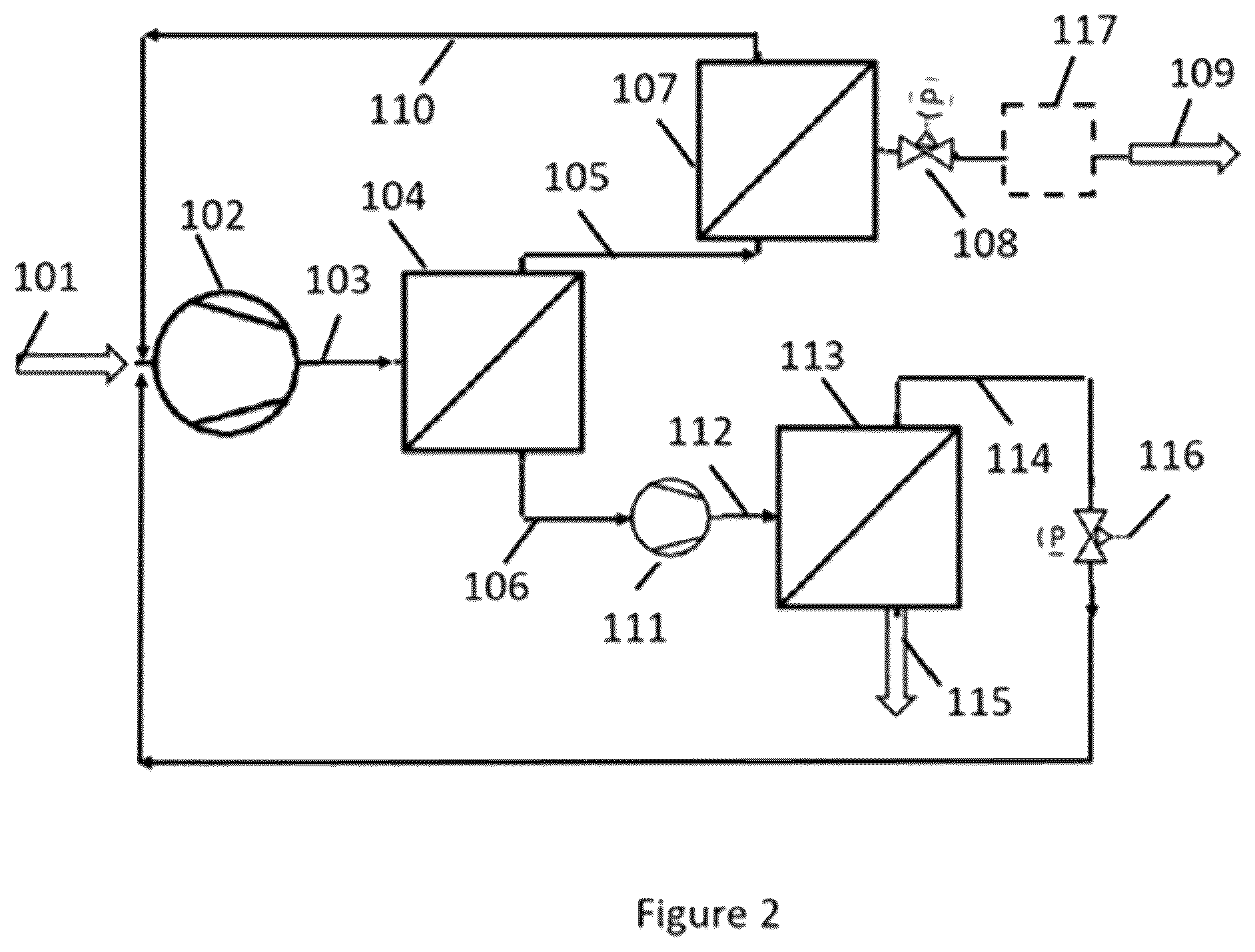 Patent US12378491 Figure 2 – System and method for producing renewable natural gas from biogas