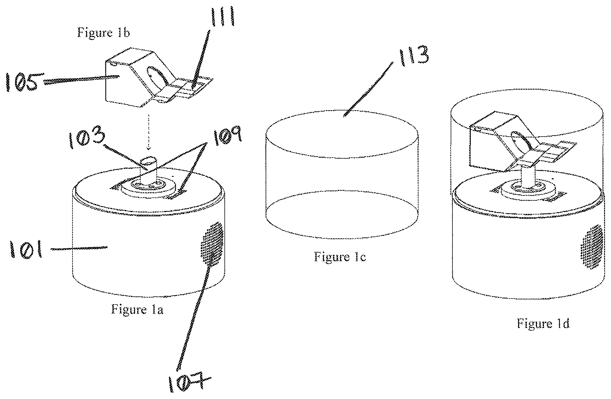 Patent US12378511 — Portable bioreactors and portable bioreactor systems for analyzing biofilm formation and degradation — Figure 1