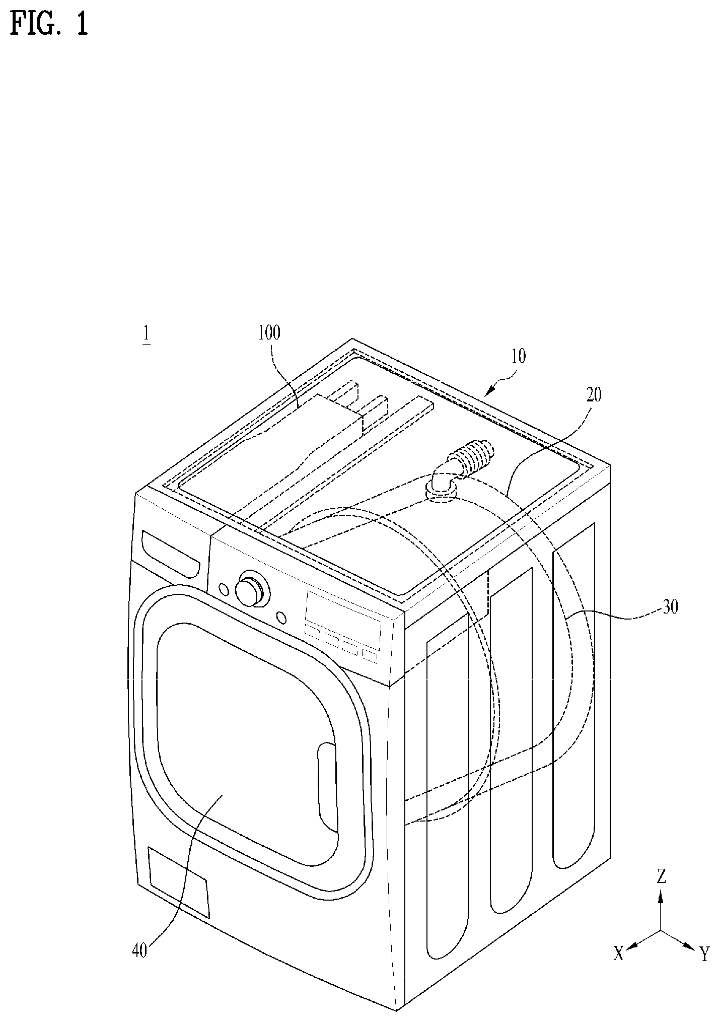 Patent US12378713 — Laundry treating apparatus — Figure 1