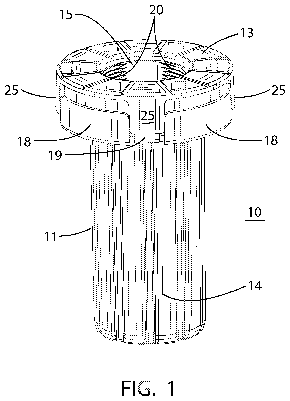 Patent US12378754 — Quick installation and release nut — Figure 1