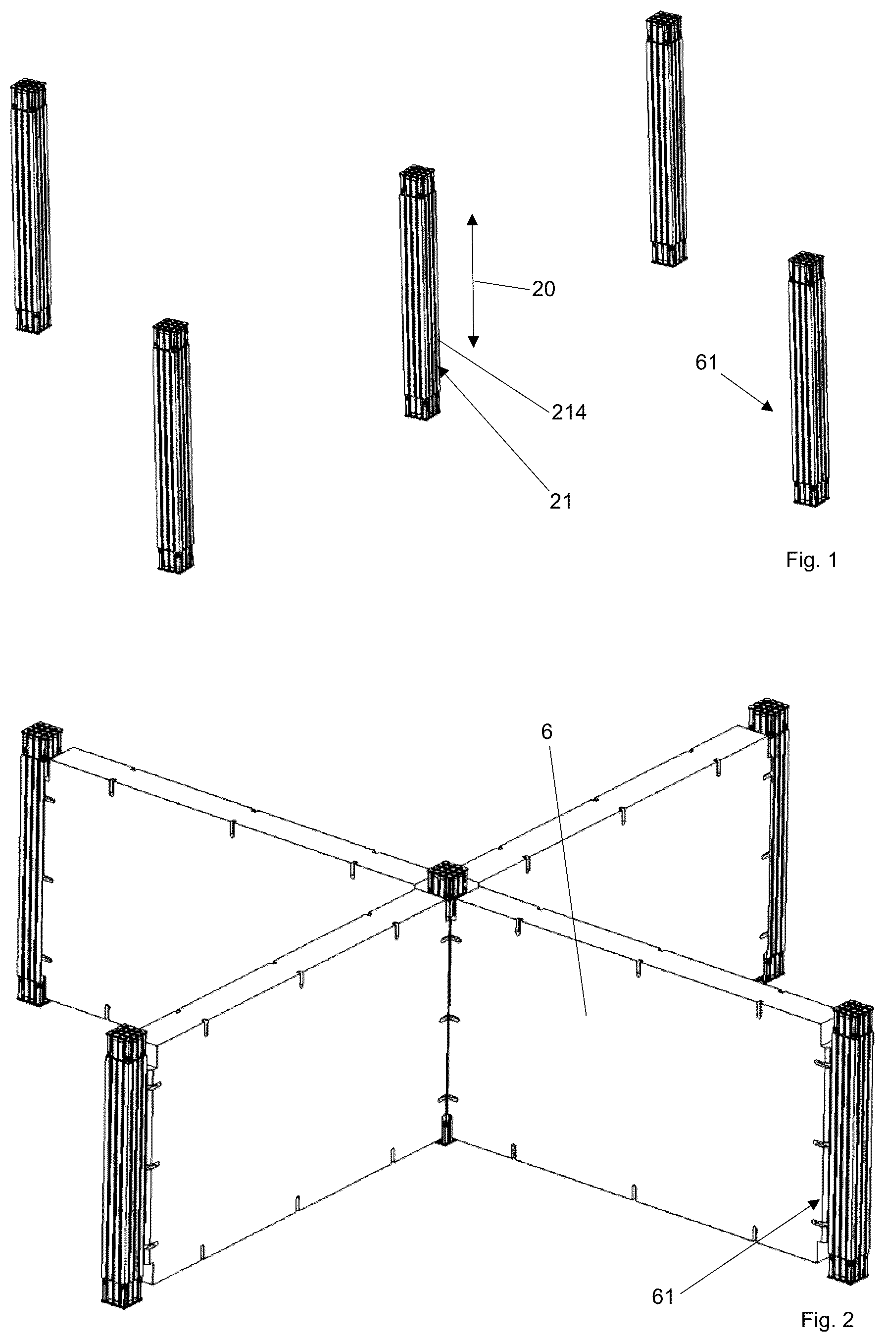 Patent US12378760 — Prefabricated building structure — Figure 1