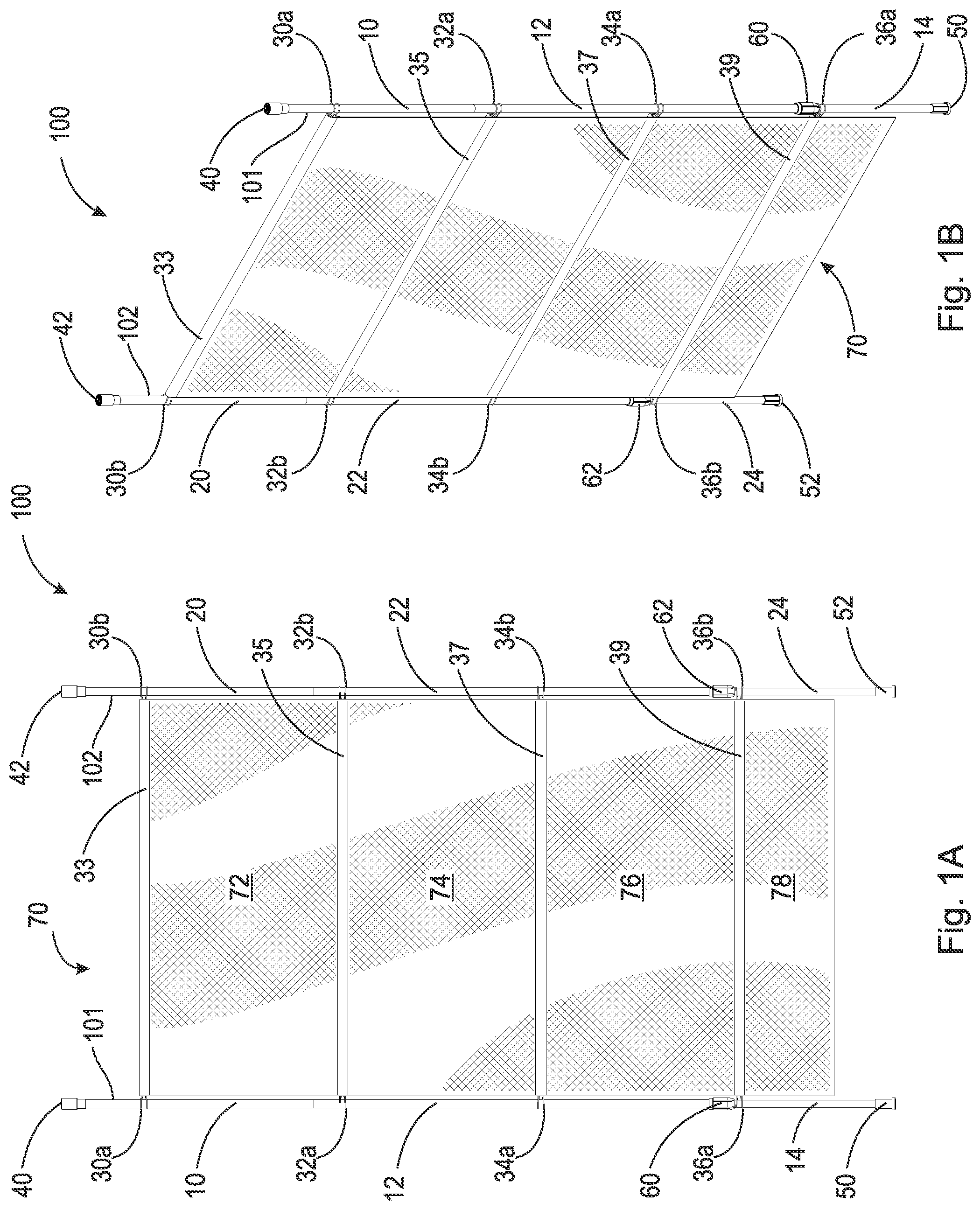 Patent US12378763 Figure 1 – Adjustable blind