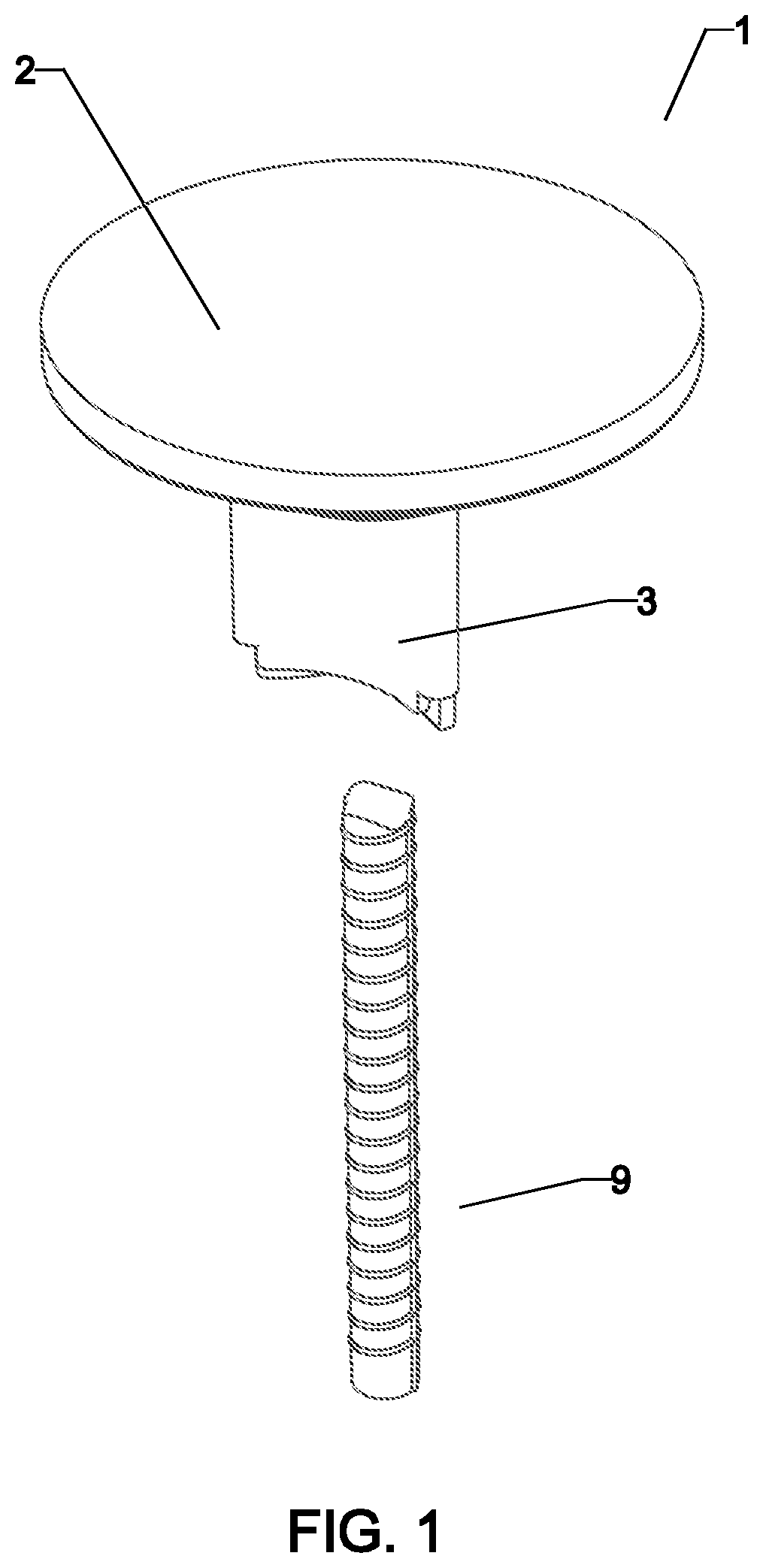 Patent US12378767 Figure 1 – Safety cap