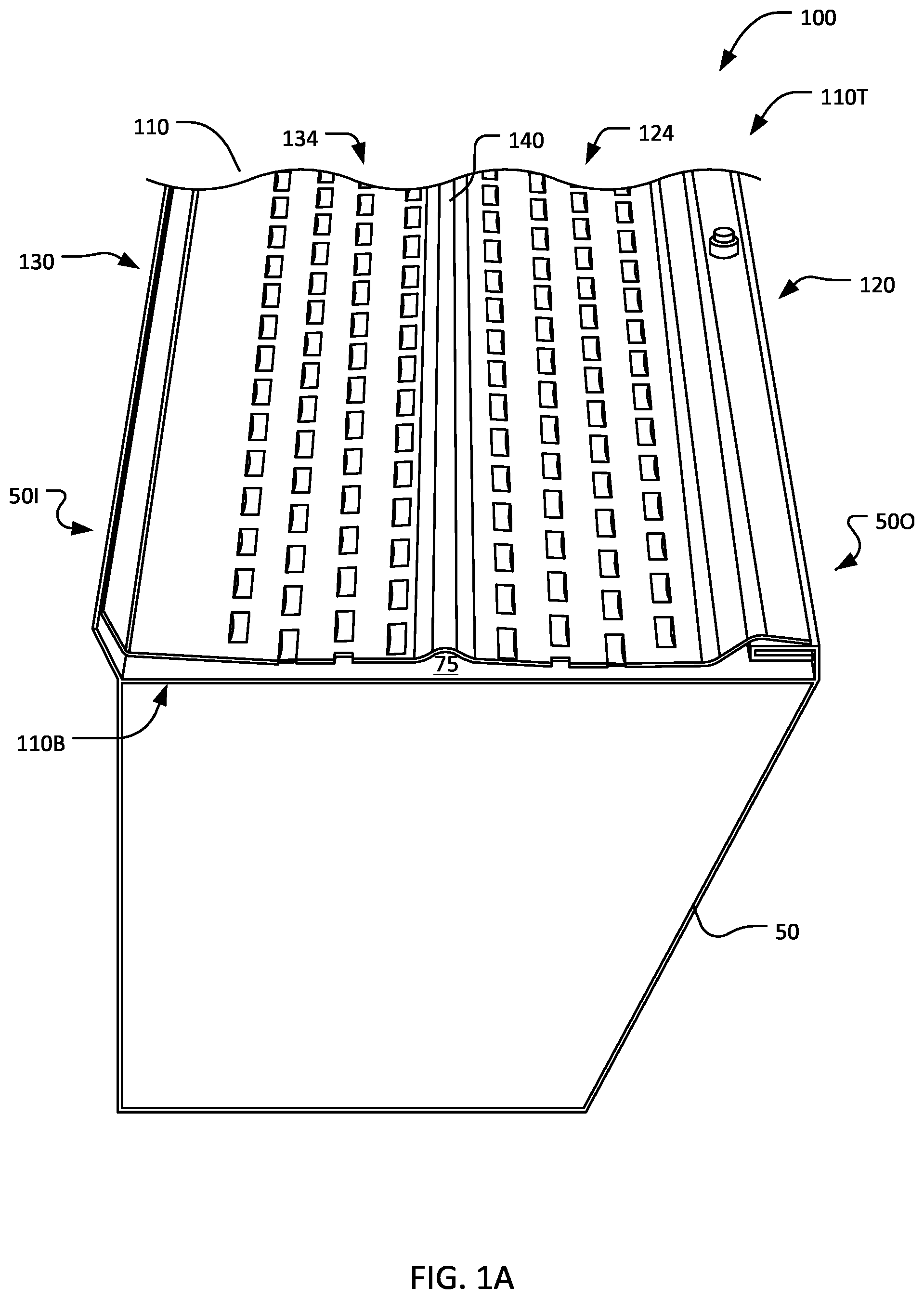 Patent US12378770 Figure 1 – Gutter guard system