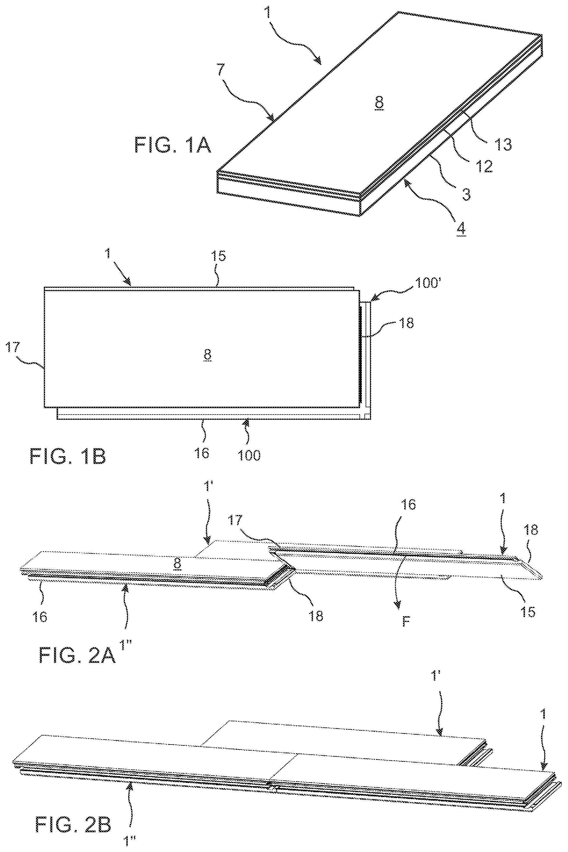 Patent US12378777 Figure 1 – Method to manufacture a bevel on a building panel and such building panel